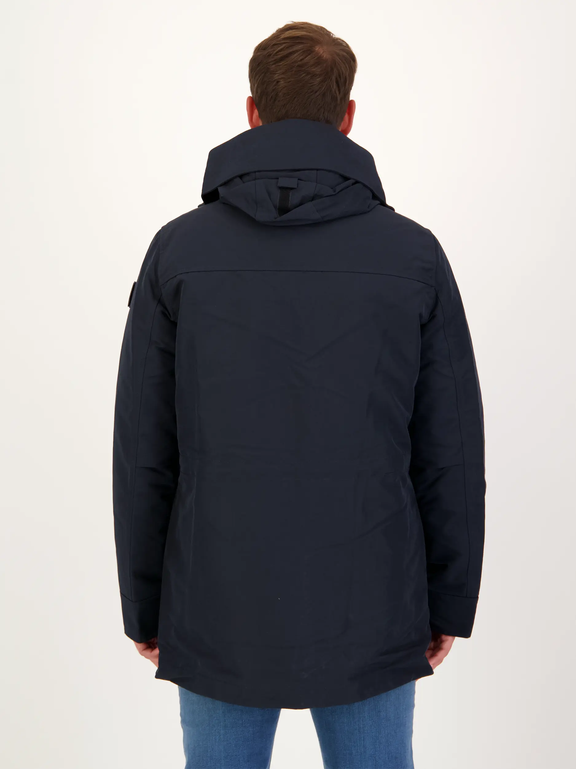 Wasserabweisende 3-in-1-Jacke 'Galena' - Artikel Rückseite getragen von einem Modell - Farbe: Blau