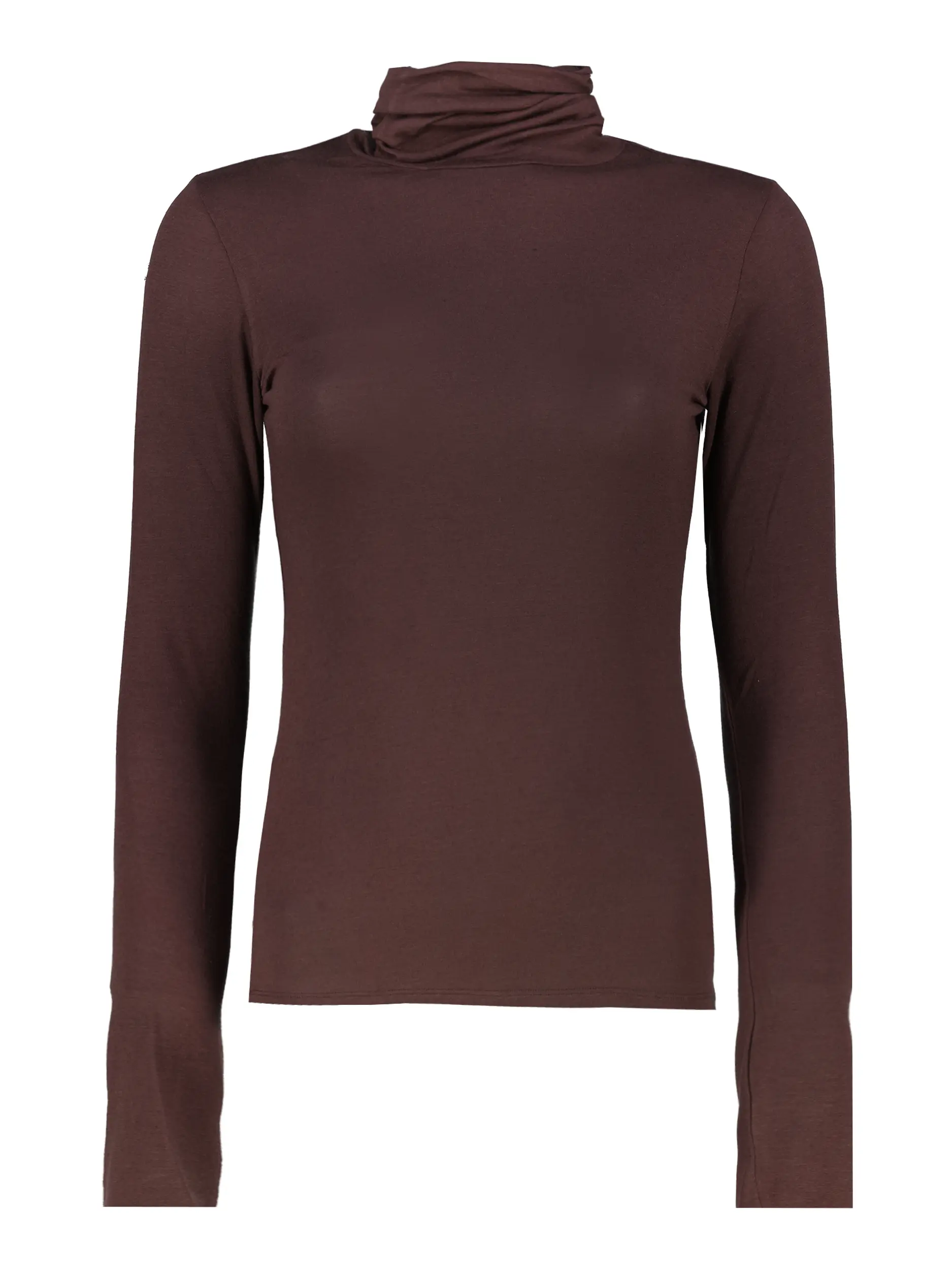 Langarmshirt 'Chic Comfort' - Artikel Vorderseite - Farbe: Braun