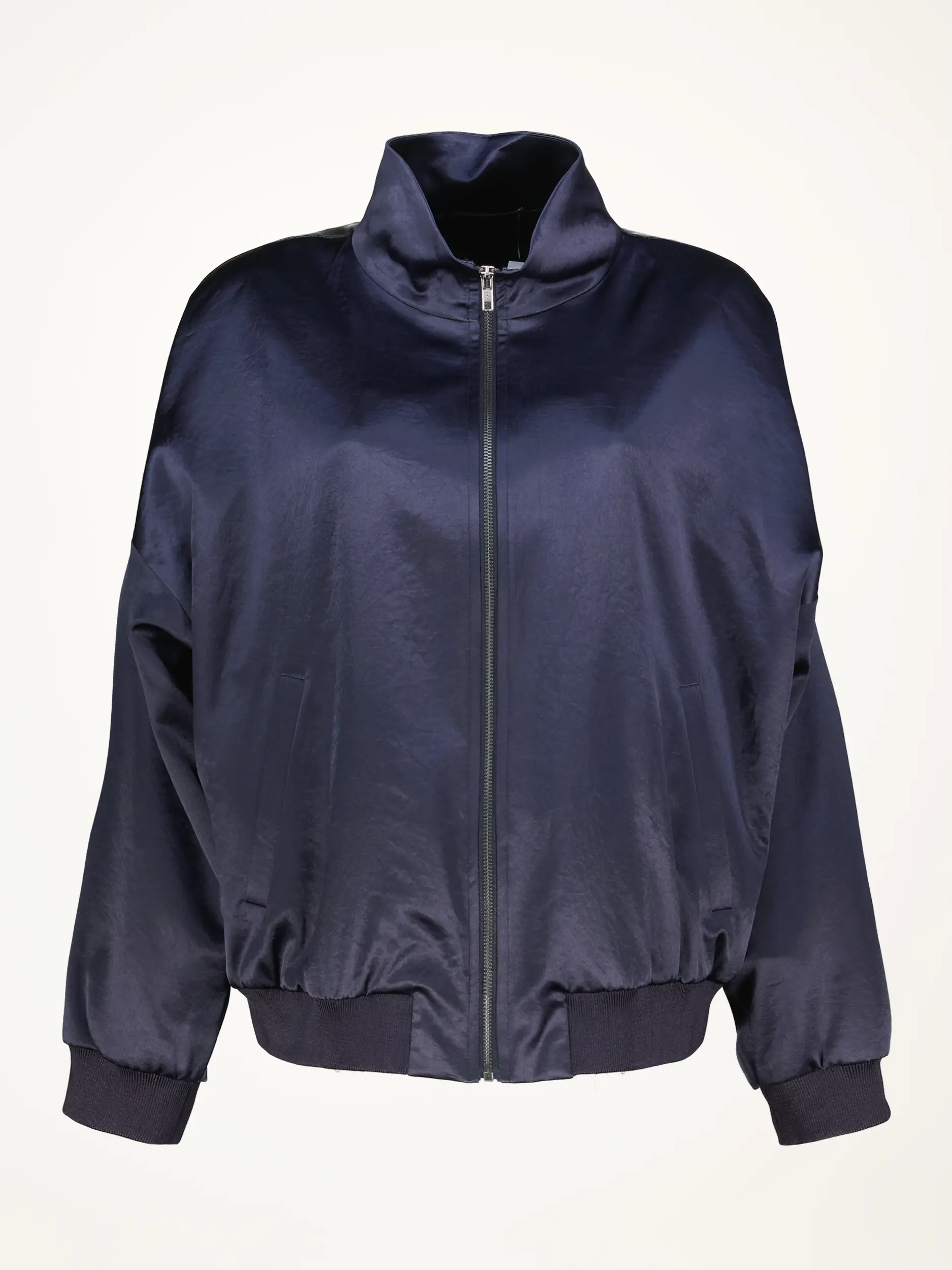 Blouson 'Eyam' aus Satin - Artikelansicht - Farbe: Blau