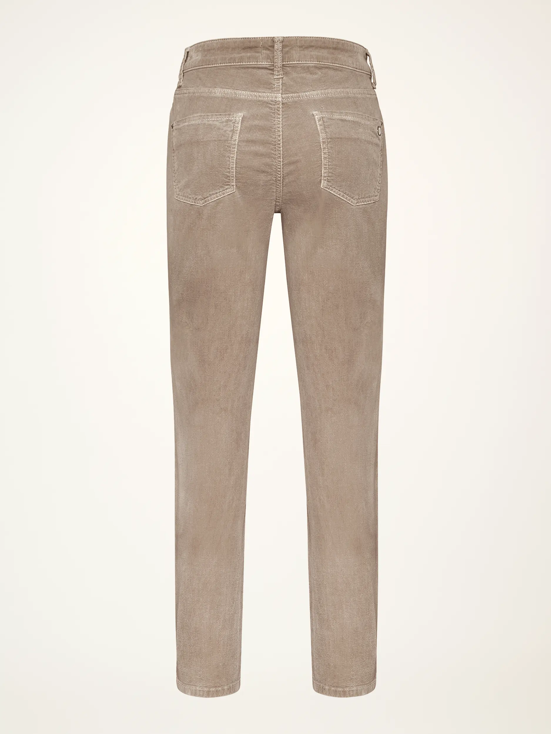 Cordhose 'Piper Cropped' - Artikel Rückseite - Farbe: Creme