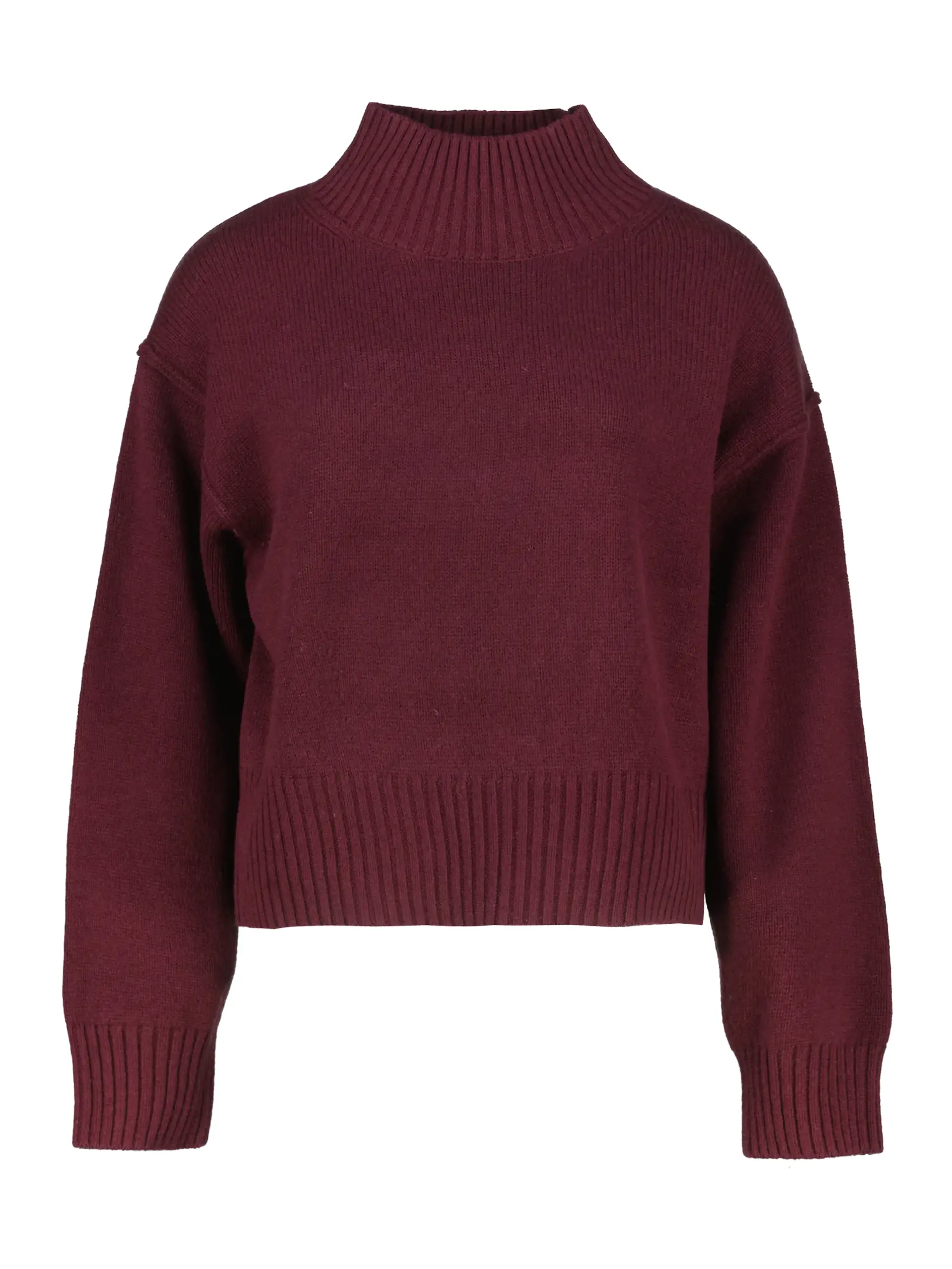 Pullover aus Wolle langarm - Artikel Vorderseite - Farbe: Rot