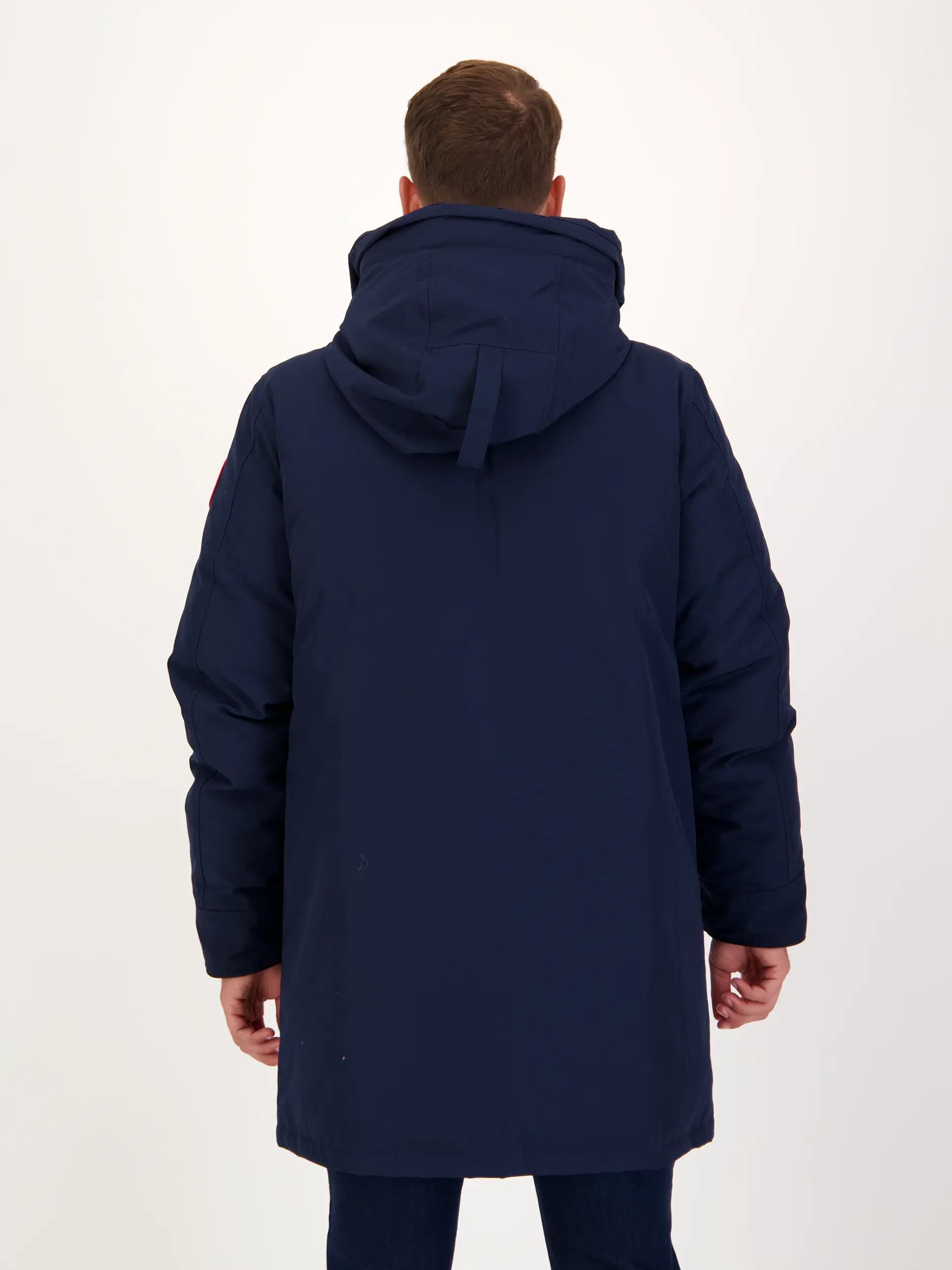 Jacke 'Langford' - Artikel Rückseite getragen von einem Modell - Farbe: Blau