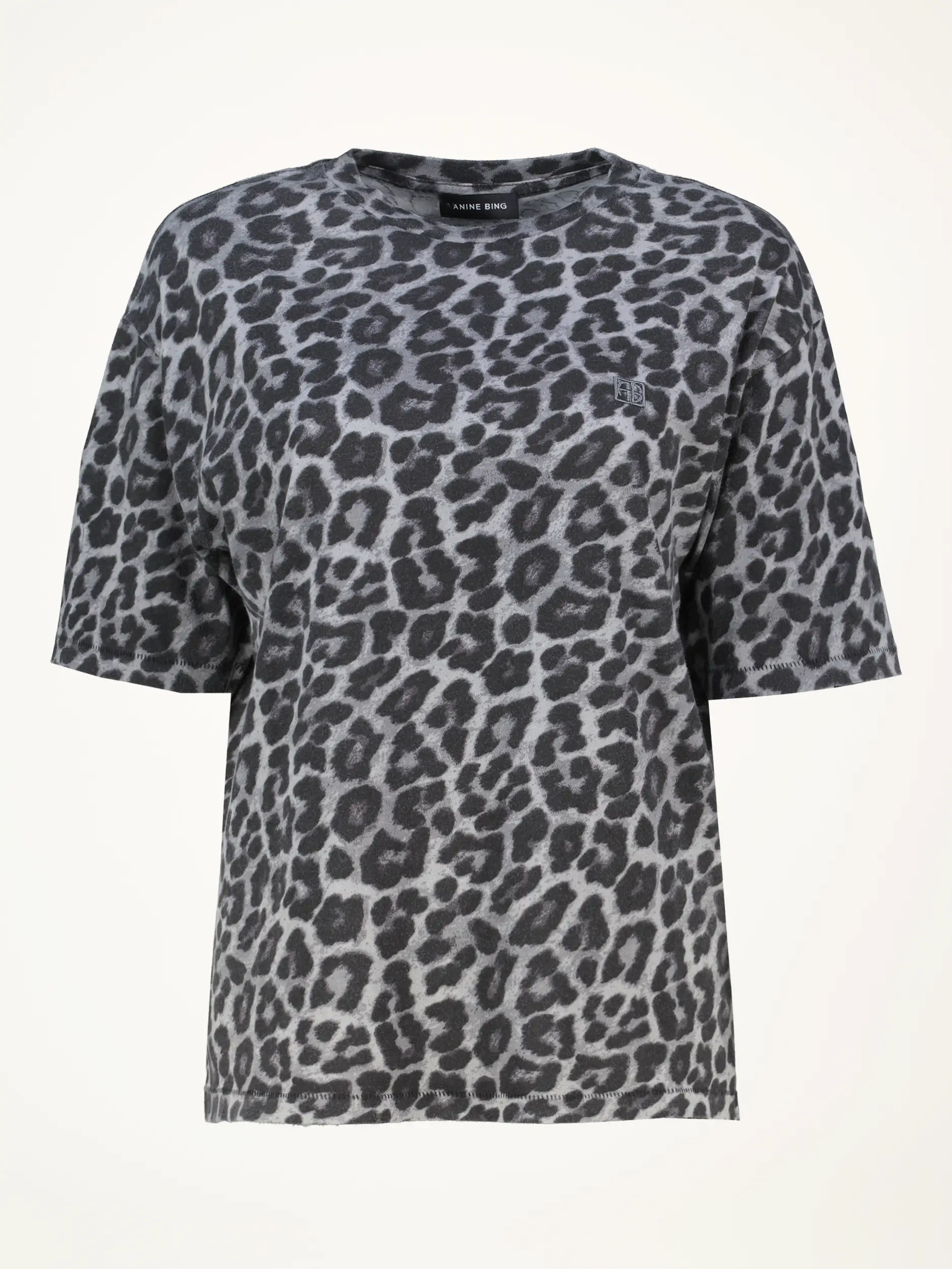 T-Shirt 'Cohen Tee' mit Leo-Print - Artikelansicht - Farbe: Grau T-Shirt 'Cohen Tee' mit Leo-Print - Artikelansicht - Farbe: Grau