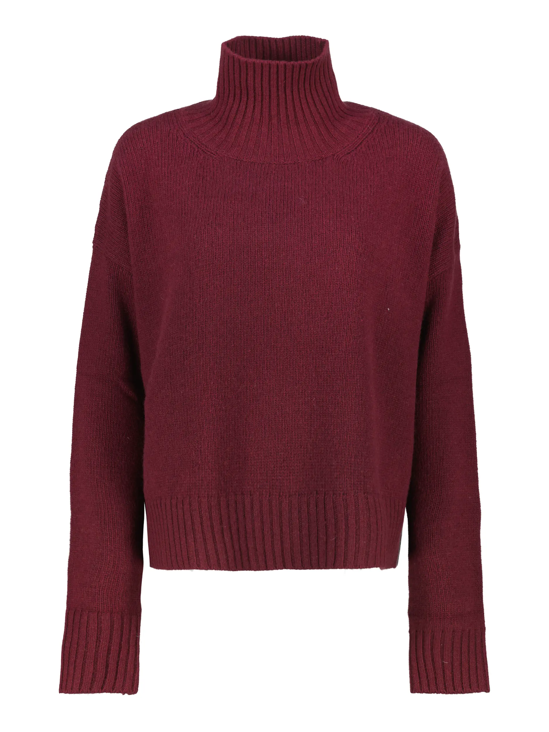 Pullover 'Emma' aus Woll-Kaschmir-Mix langarm - Artikel Vorderseite - Farbe: Rot