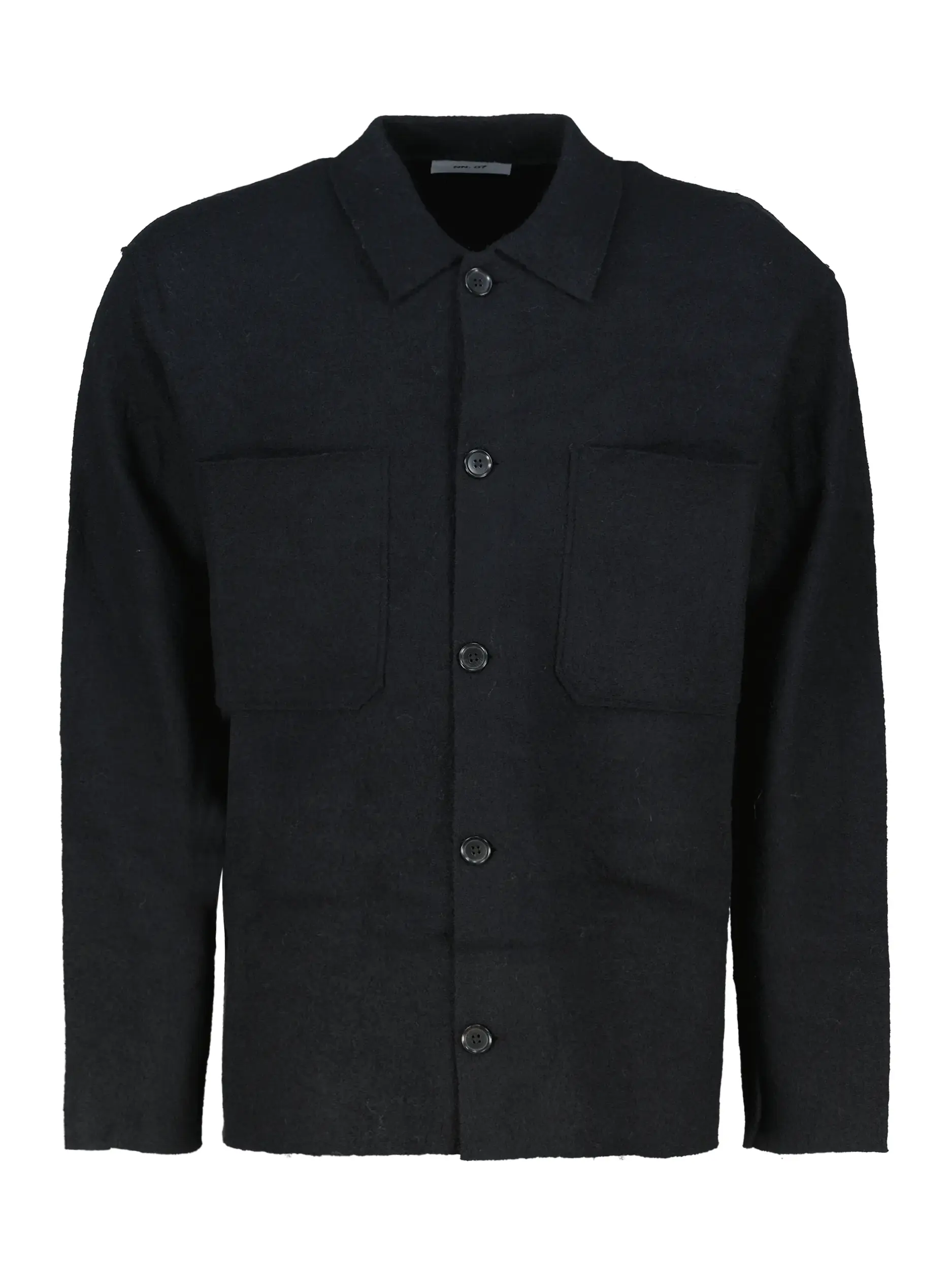 Overshirt 'Jonas' aus Wolle - Artikel Vorderseite - Farbe: Schwarz