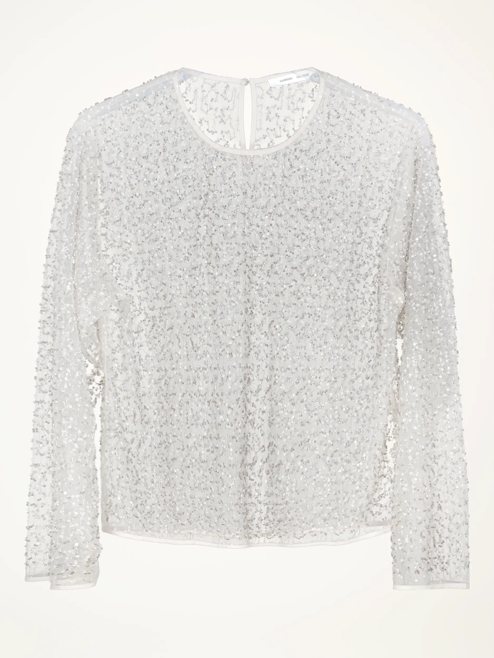 Pailettenbluse 'Samally' - Artikelansicht - Farbe: Beige