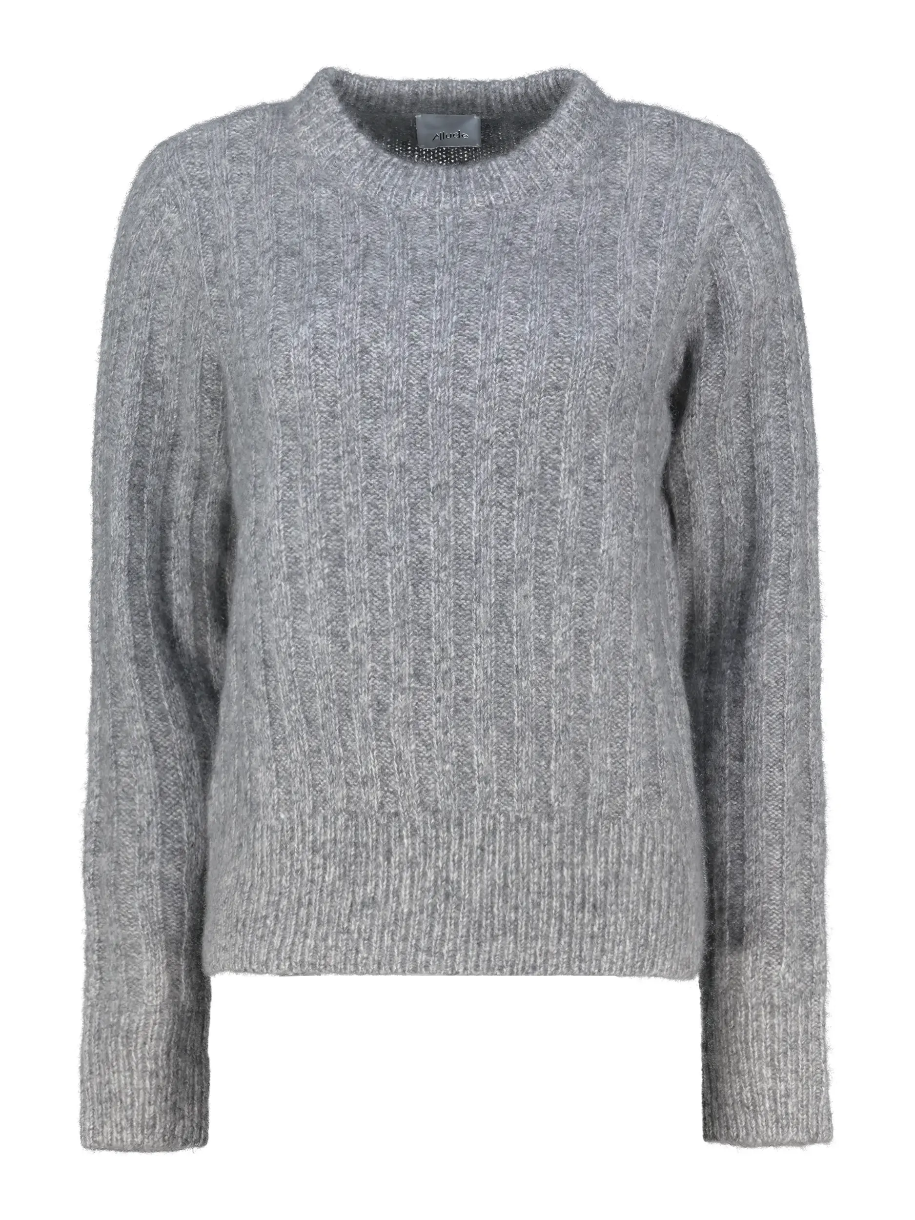 Pullover aus Kaschmir langarm - Artikel Vorderseite - Farbe: Grau