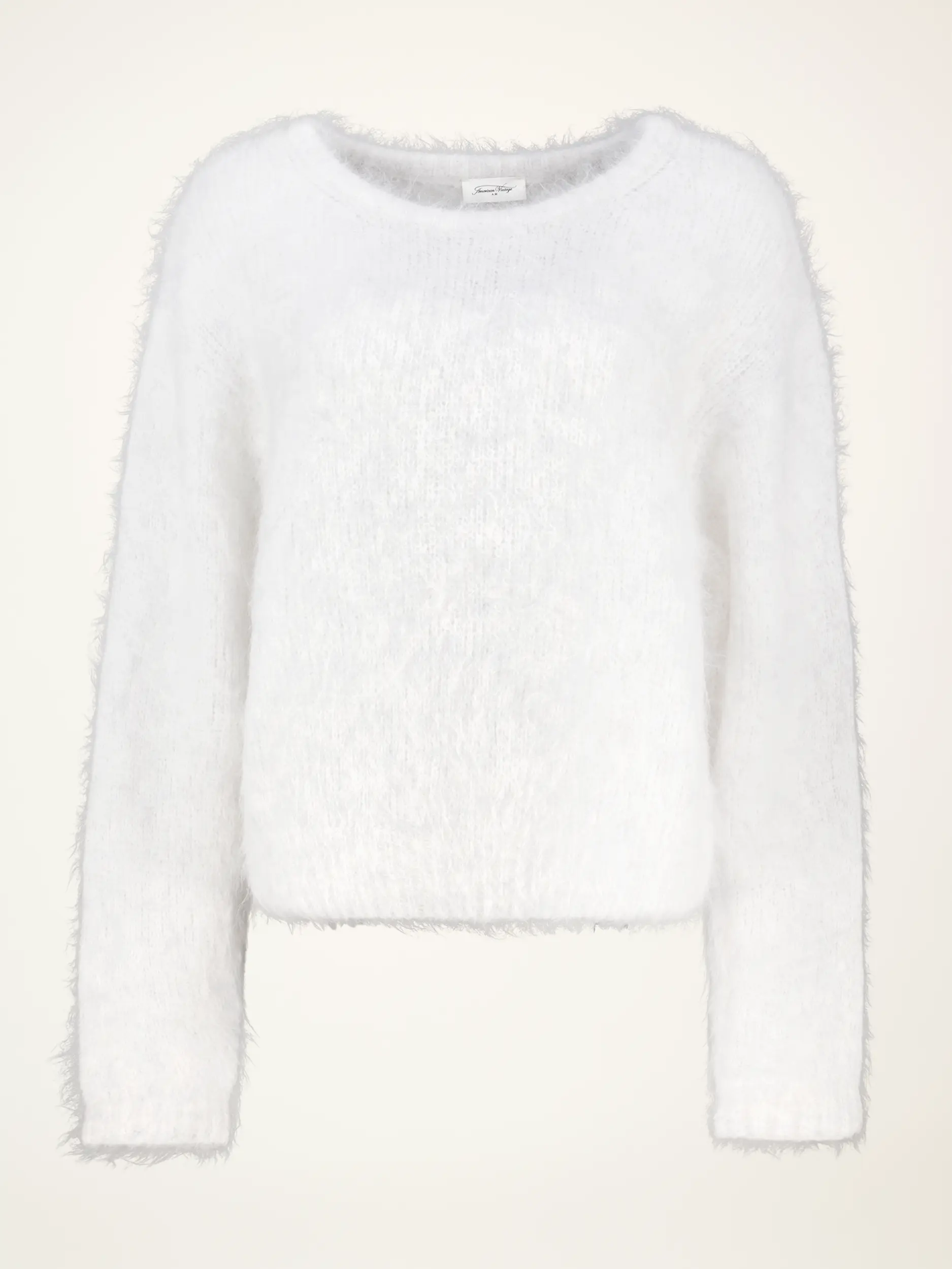 Oversized Pullover aus Alpaka-Mix langarm - Artikelansicht - Farbe: Grau
