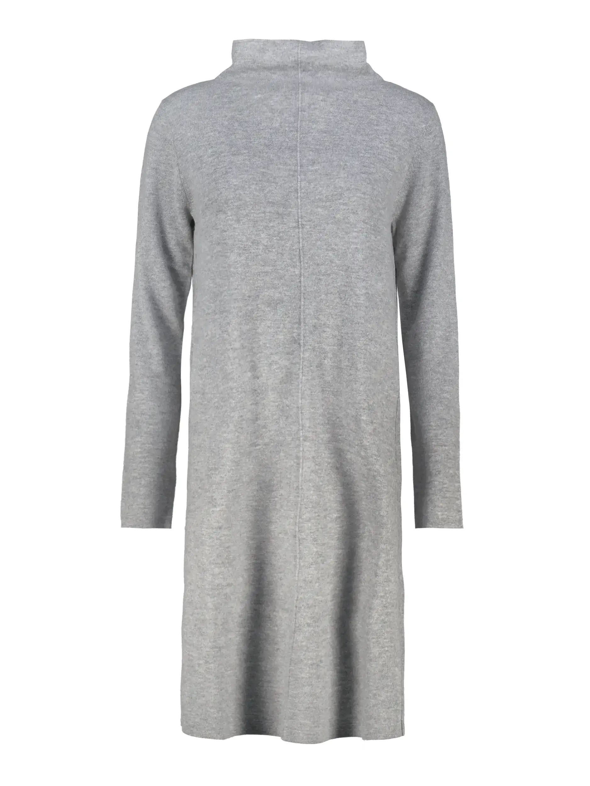 Midi Wollkleid langarm - Artikel Vorderseite - Farbe: Grau