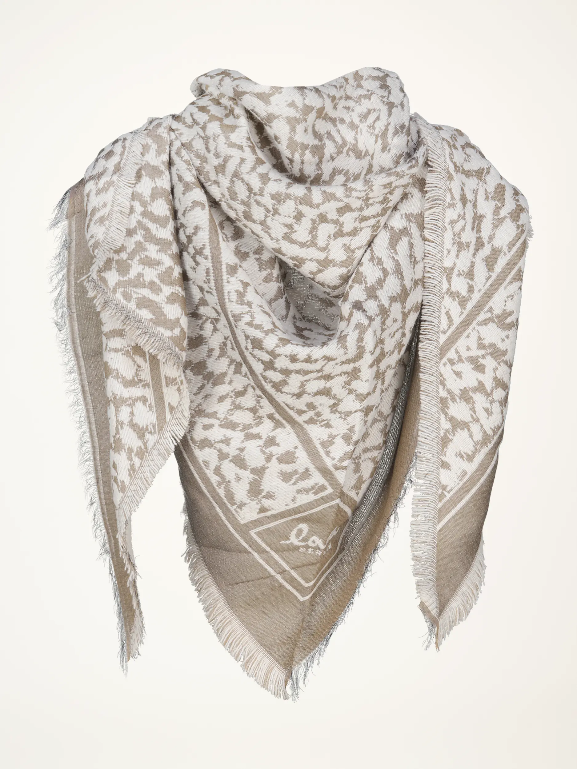 Dreieckstuch 'Triangleannye' - Artikelansicht - Farbe: Creme