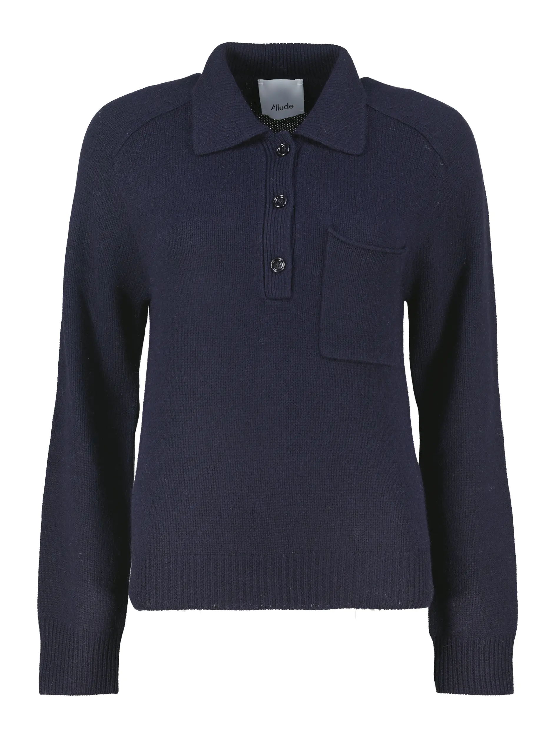 Pullover aus Wolle langarm - Artikel Vorderseite - Farbe: Blau