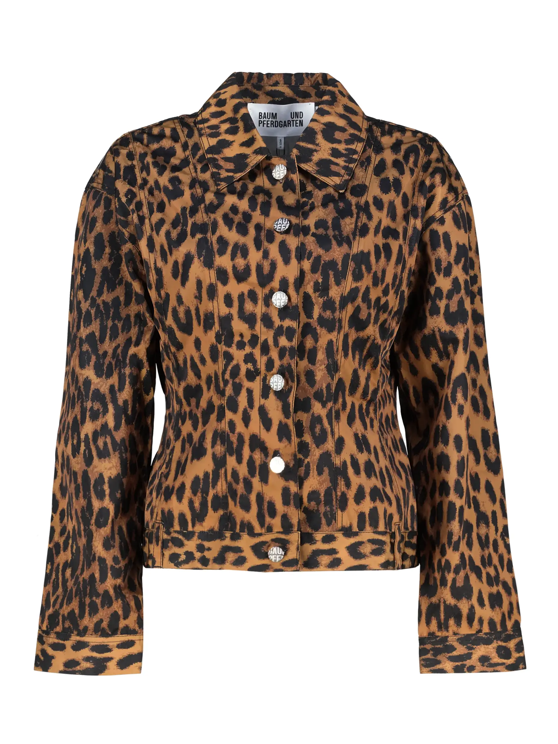 Jacke mit Leomuster - Artikel Vorderseite - Farbe: Braun