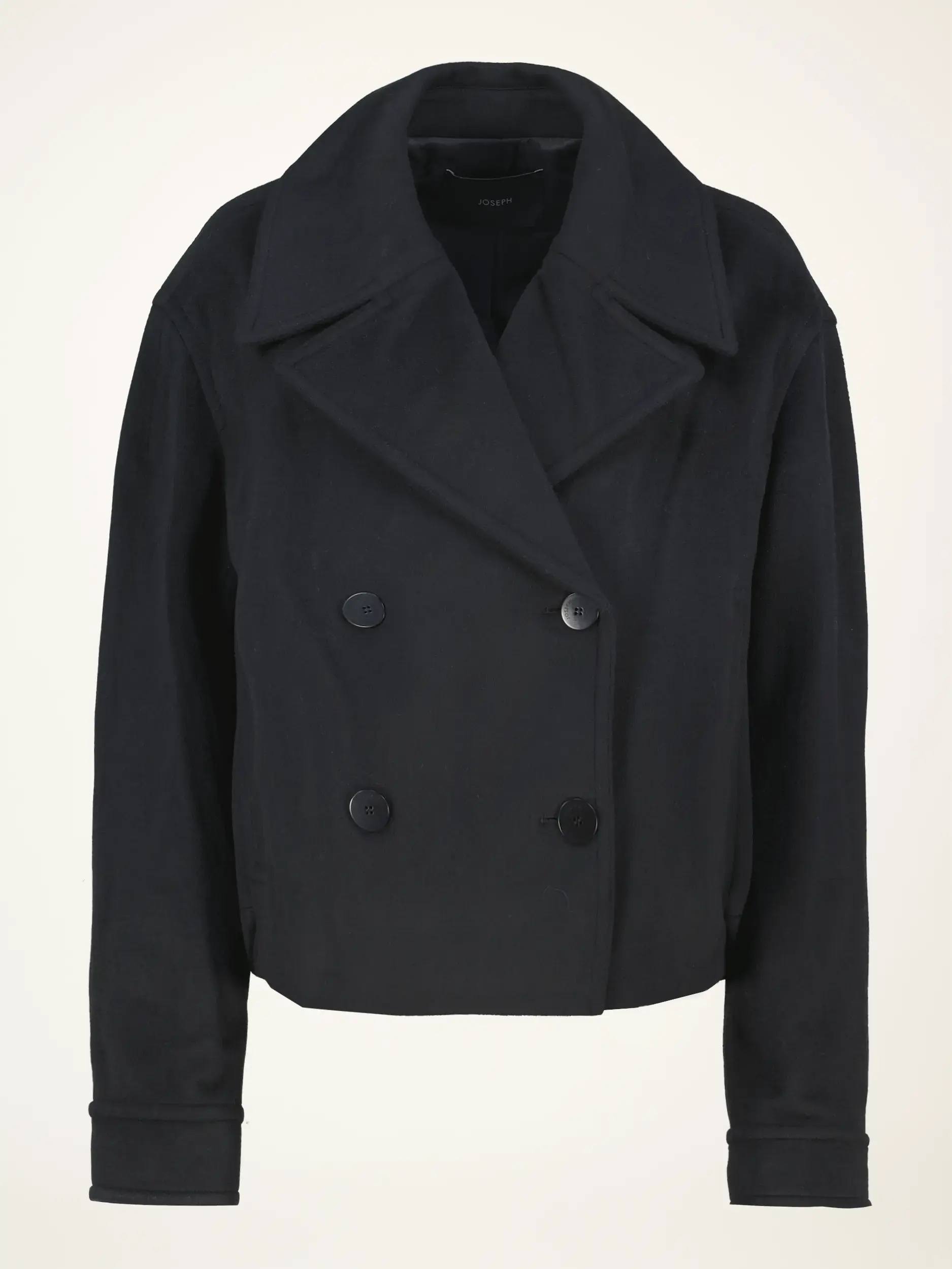 Jacke aus Wolle - Artikelansicht - Farbe: Schwarz Jacke aus Wolle - Artikelansicht - Farbe: Schwarz