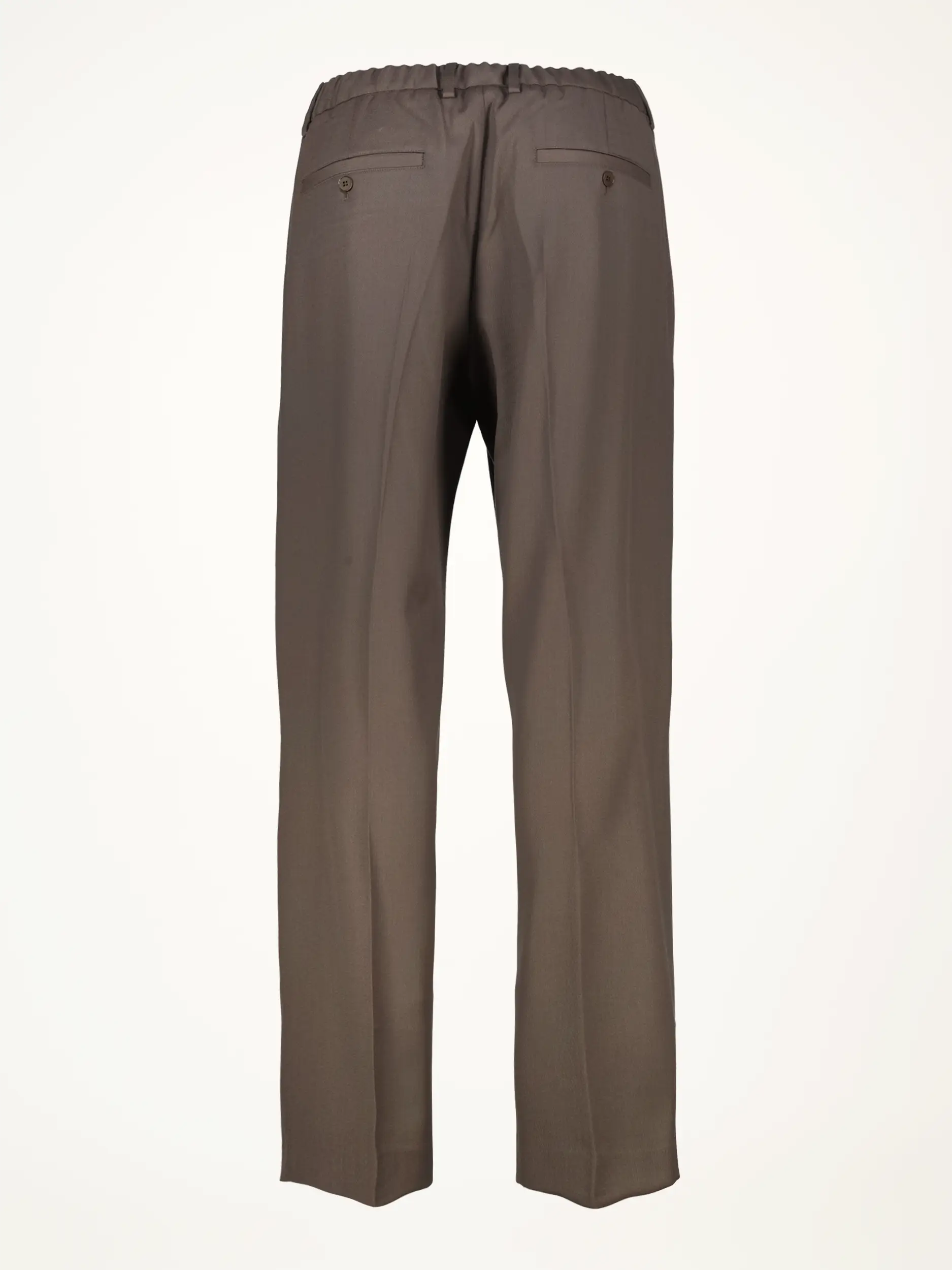 Bundfaltenhose 'Kay' aus Woll-Mix - Artikel Rückseite - Farbe: Braun