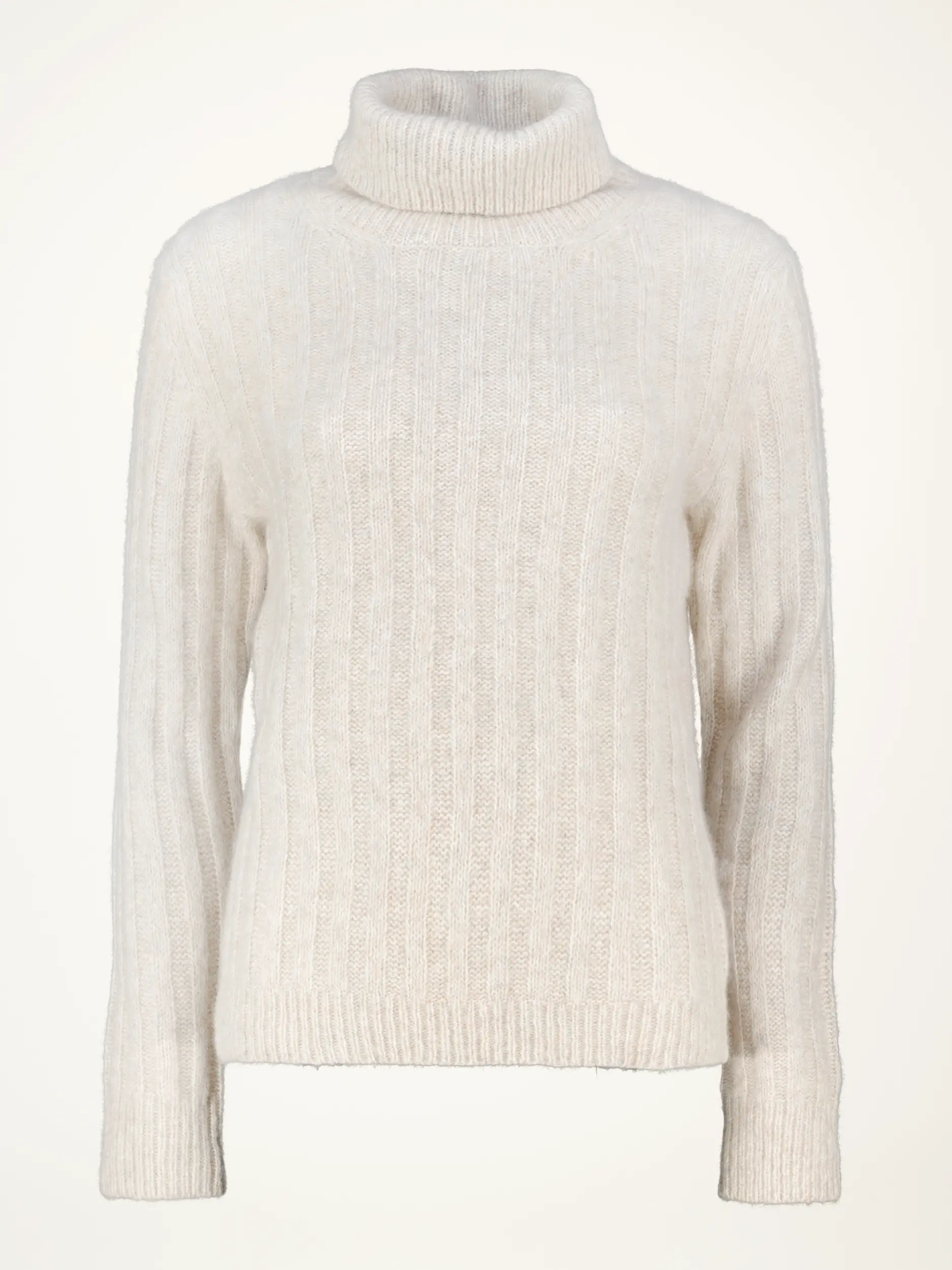Rollkragenpullover aus Kaschmir langarm - Artikelansicht - Farbe: Beige