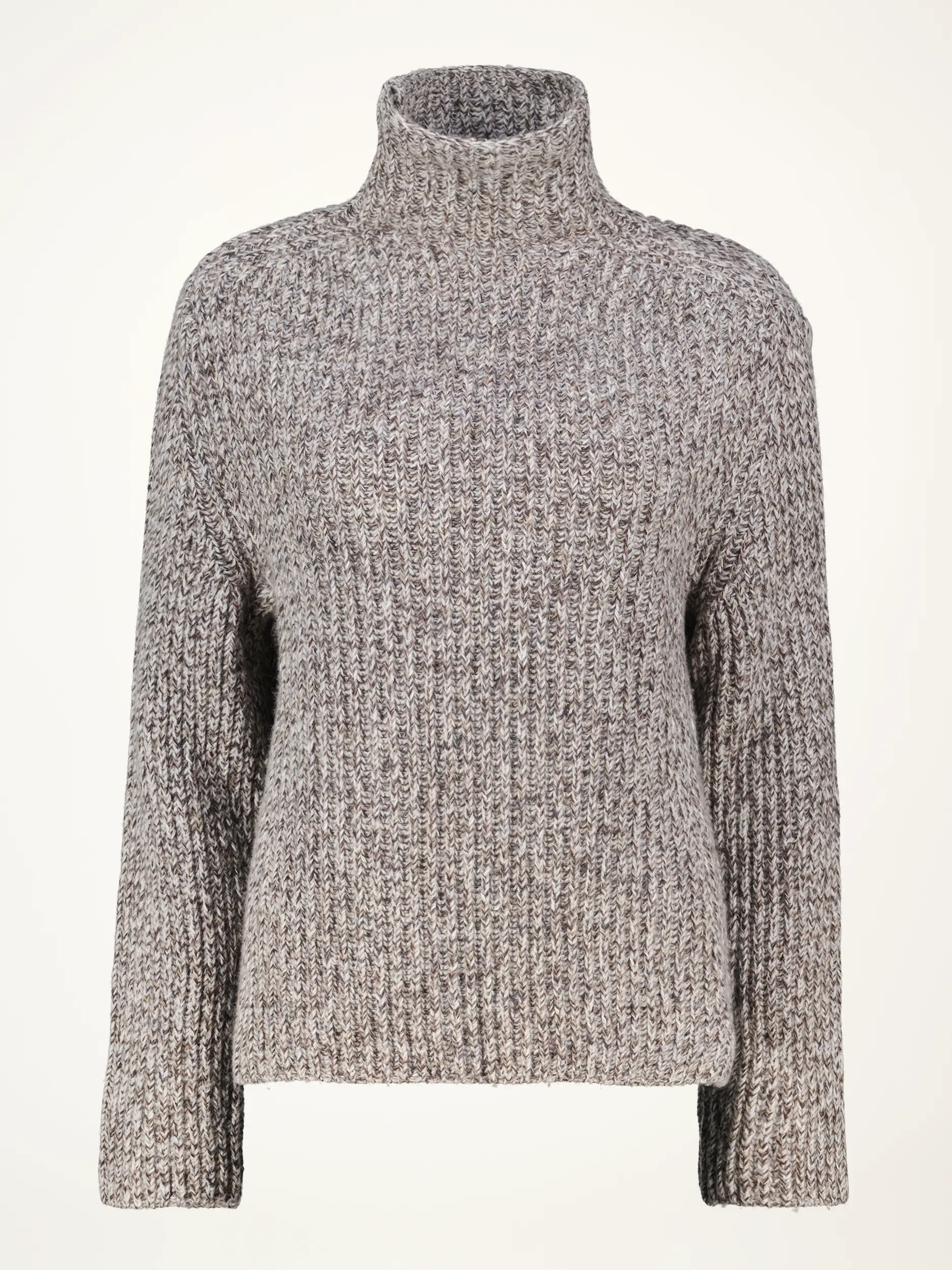 Pullover 'Varisa' aus Wolle langarm - Artikelansicht - Farbe: Braun