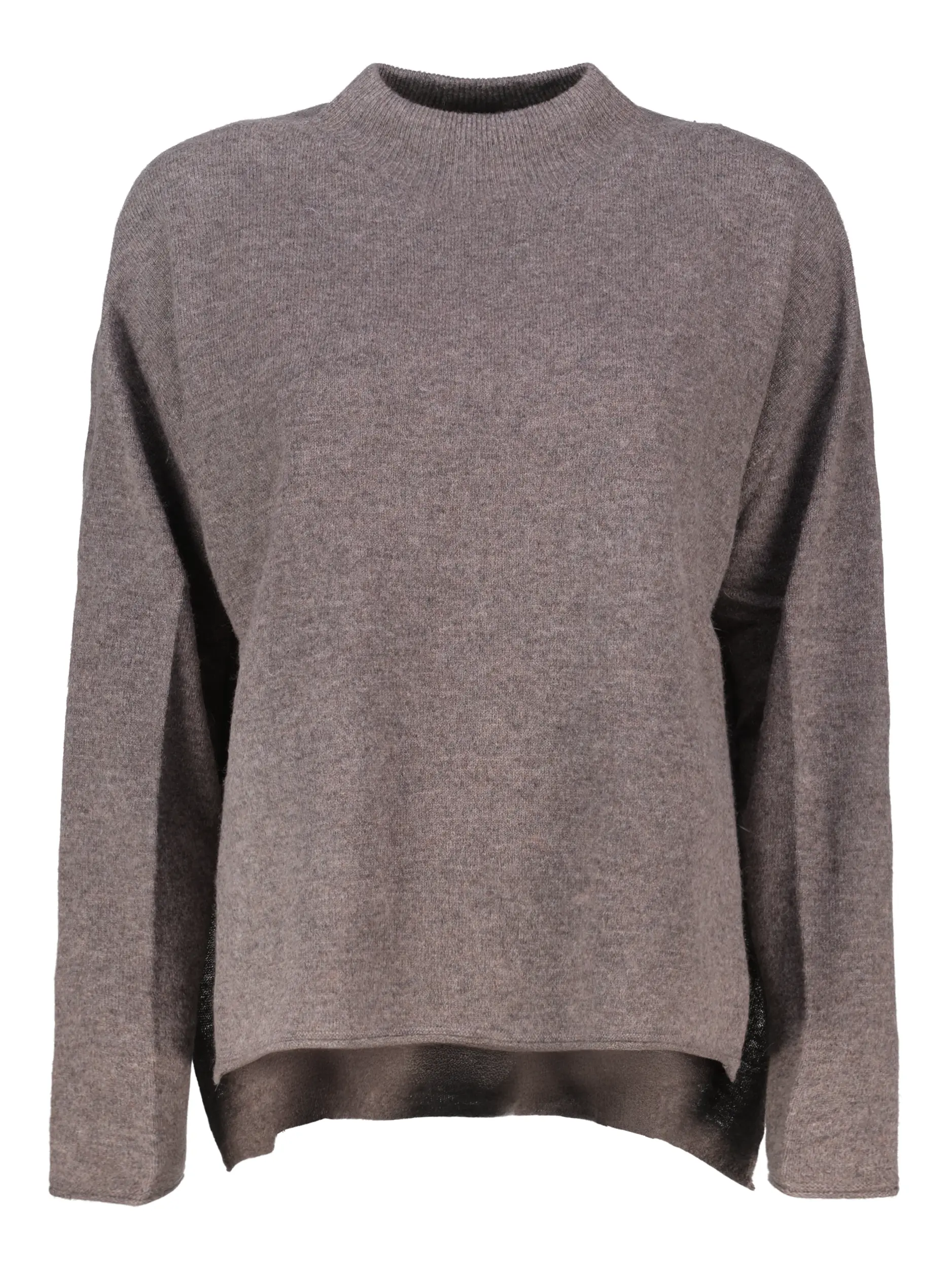 Pullover 'Timothea' aus Wolle langarm - Artikel Vorderseite - Farbe: Braun