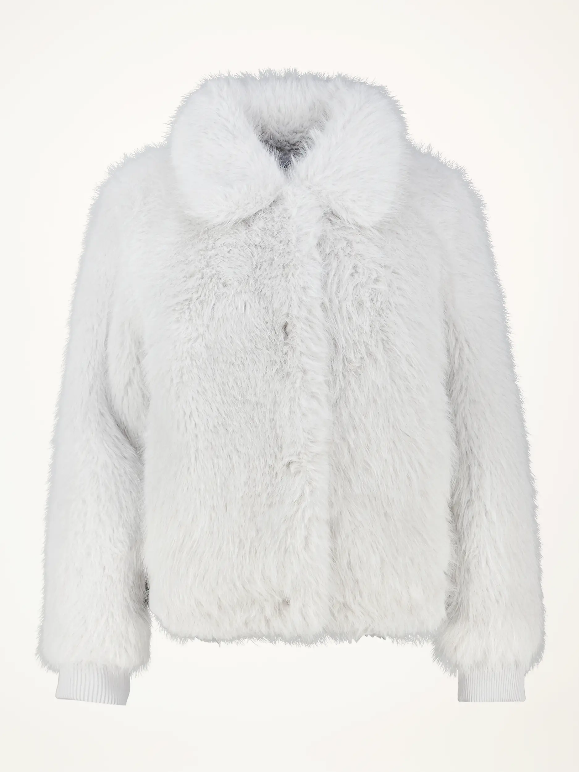 Jacke in Fell-Optik - Artikelansicht - Farbe: Creme Jacke in Fell-Optik - Artikelansicht - Farbe: Creme