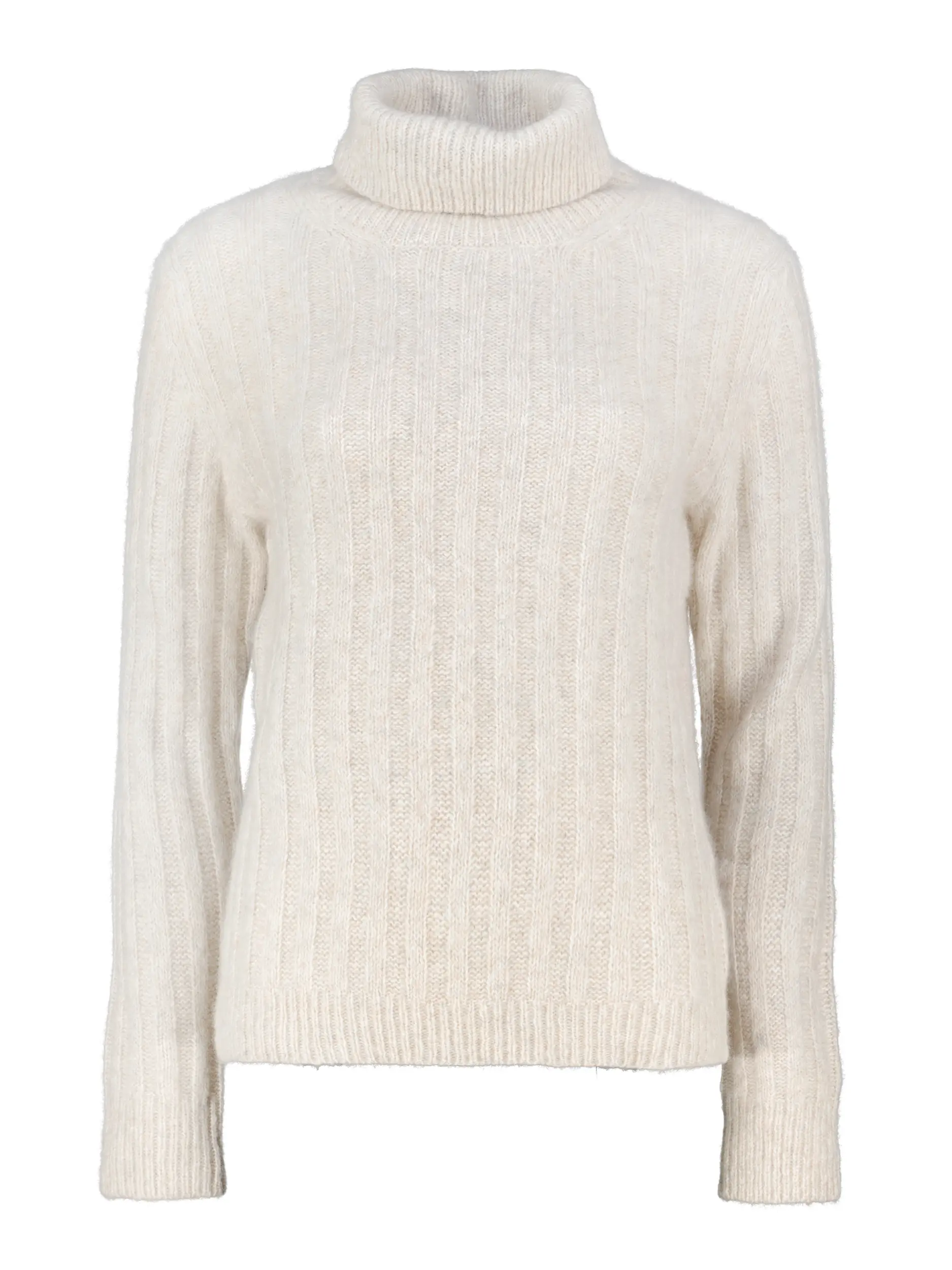 Rollkragenpullover aus Kaschmir langarm - Artikel Vorderseite - Farbe: Beige