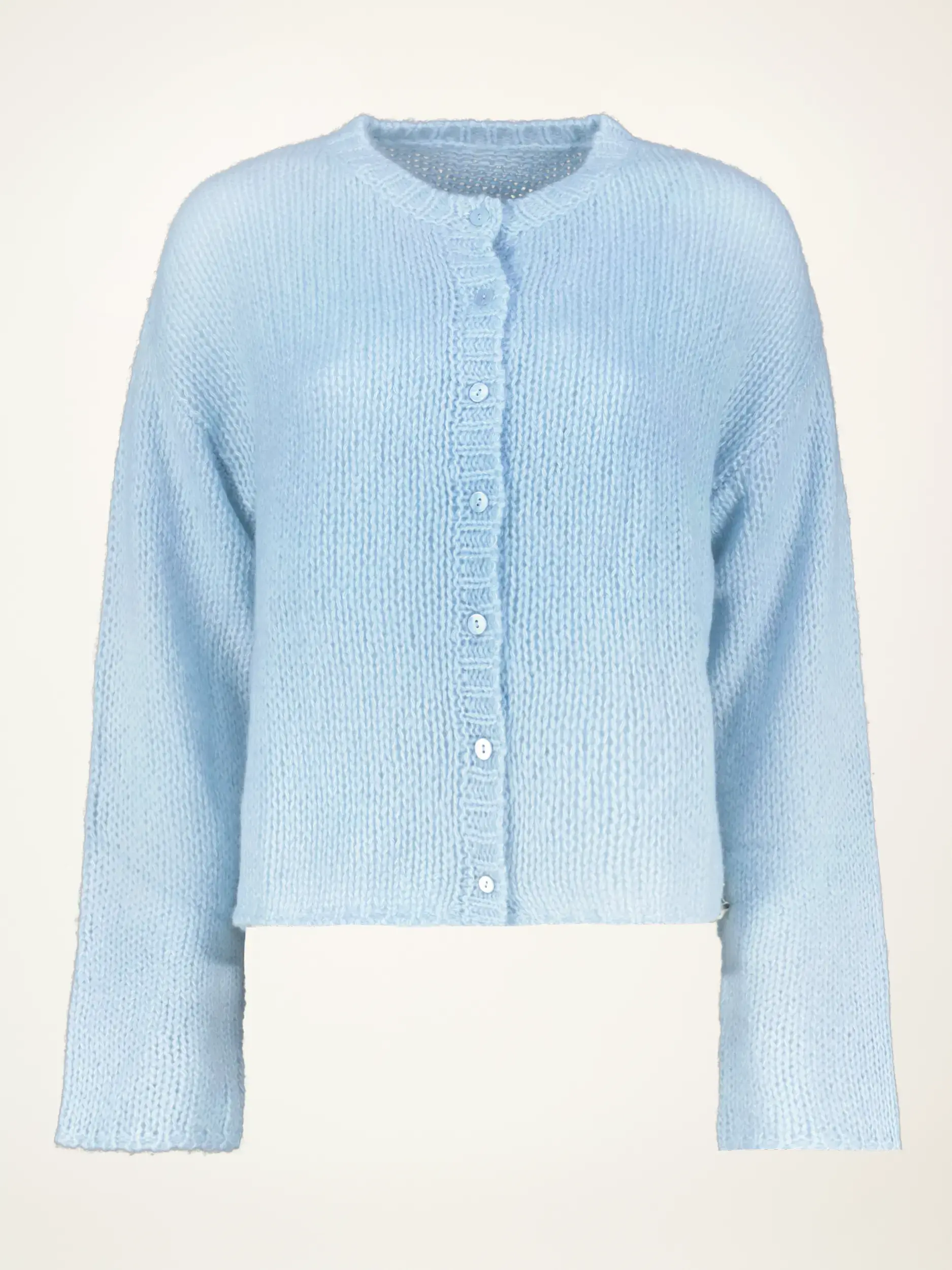 Strickjacke aus Kaschmir langarm - Artikelansicht - Farbe: Blau