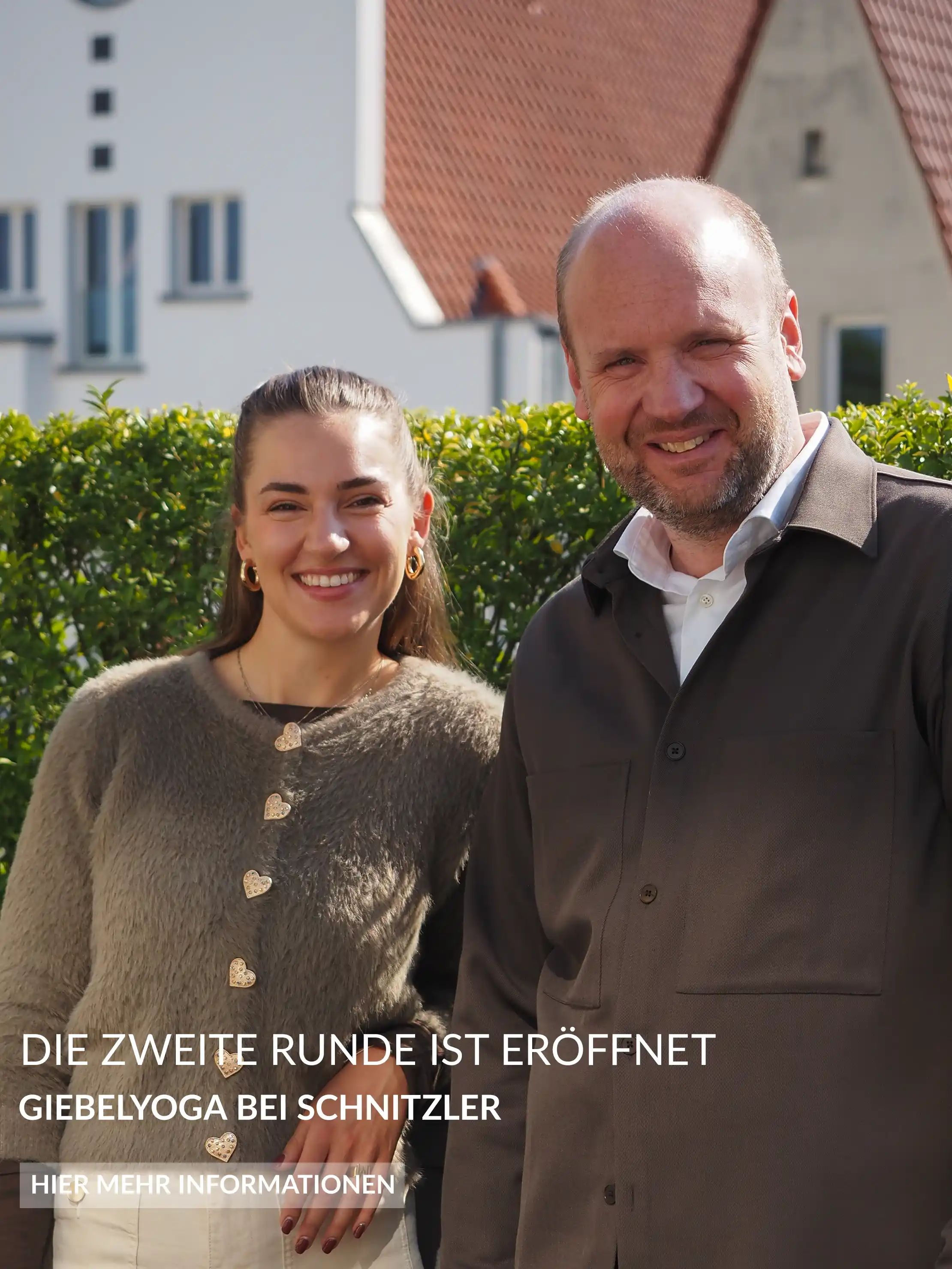 Die zweite Runde ist eröffnet – GiebelYoga bei Schnitzler geht am 20. Mai wieder los