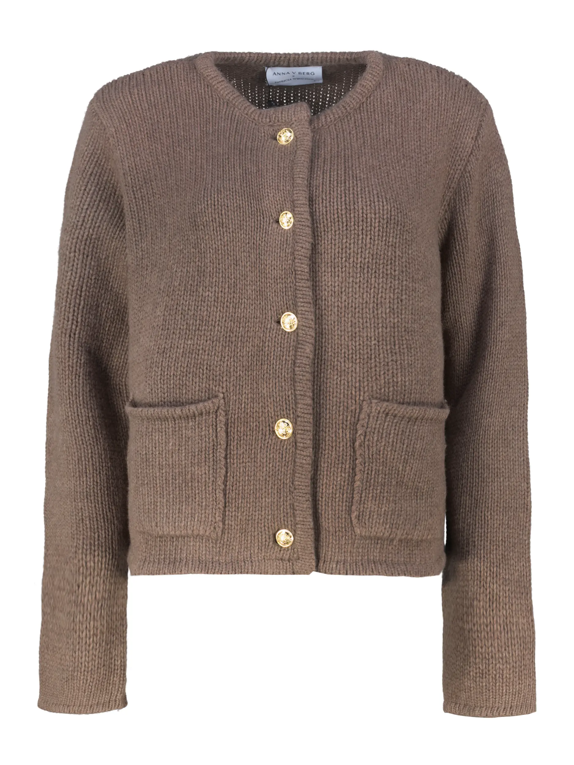 Strickjacke 'Patricia' - Artikel Vorderseite - Farbe: Braun