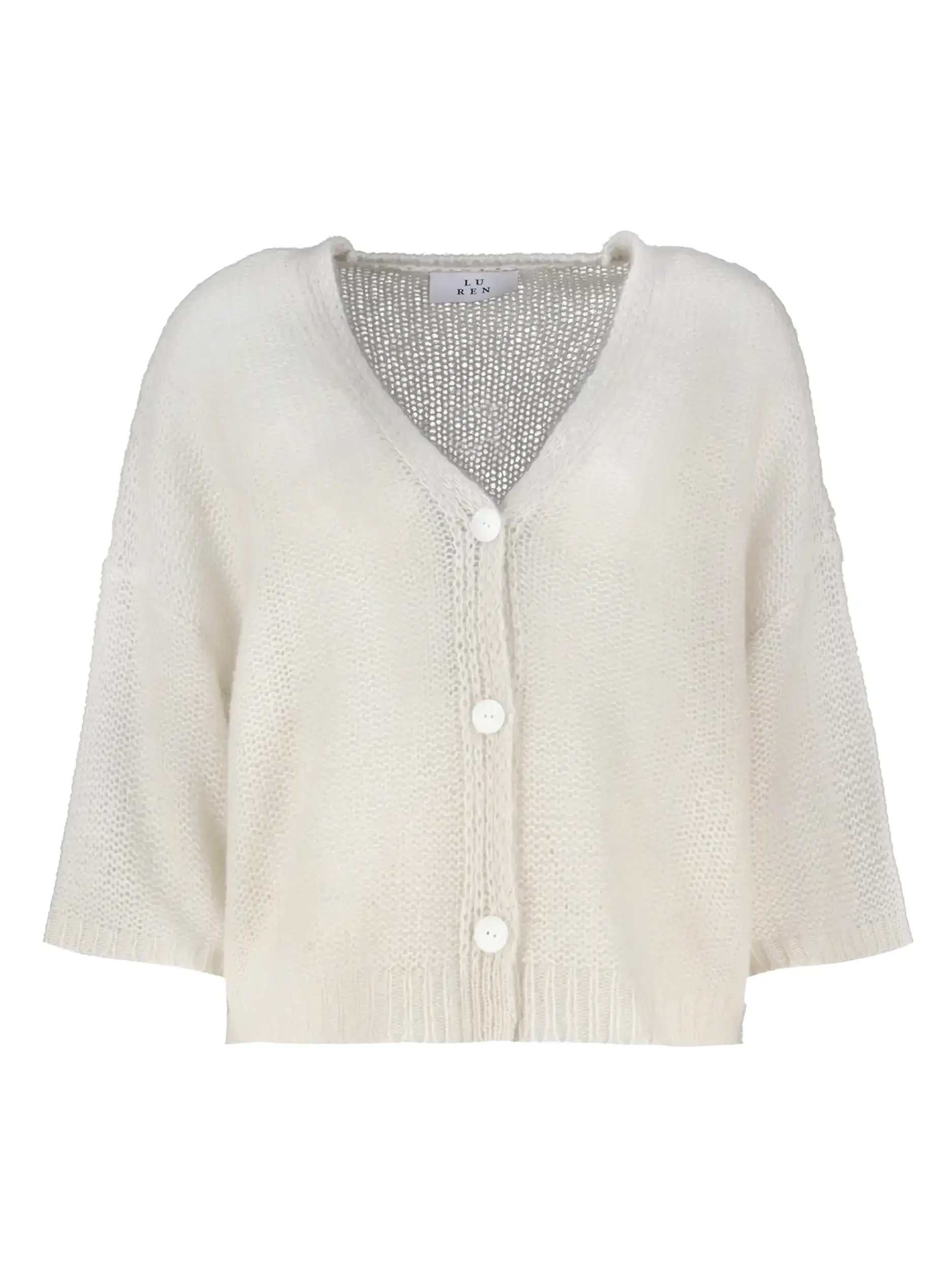 Strickjacke 'Alegra' aus Kaschmir Seide Mix - Artikel Vorderseite - Farbe: Grau