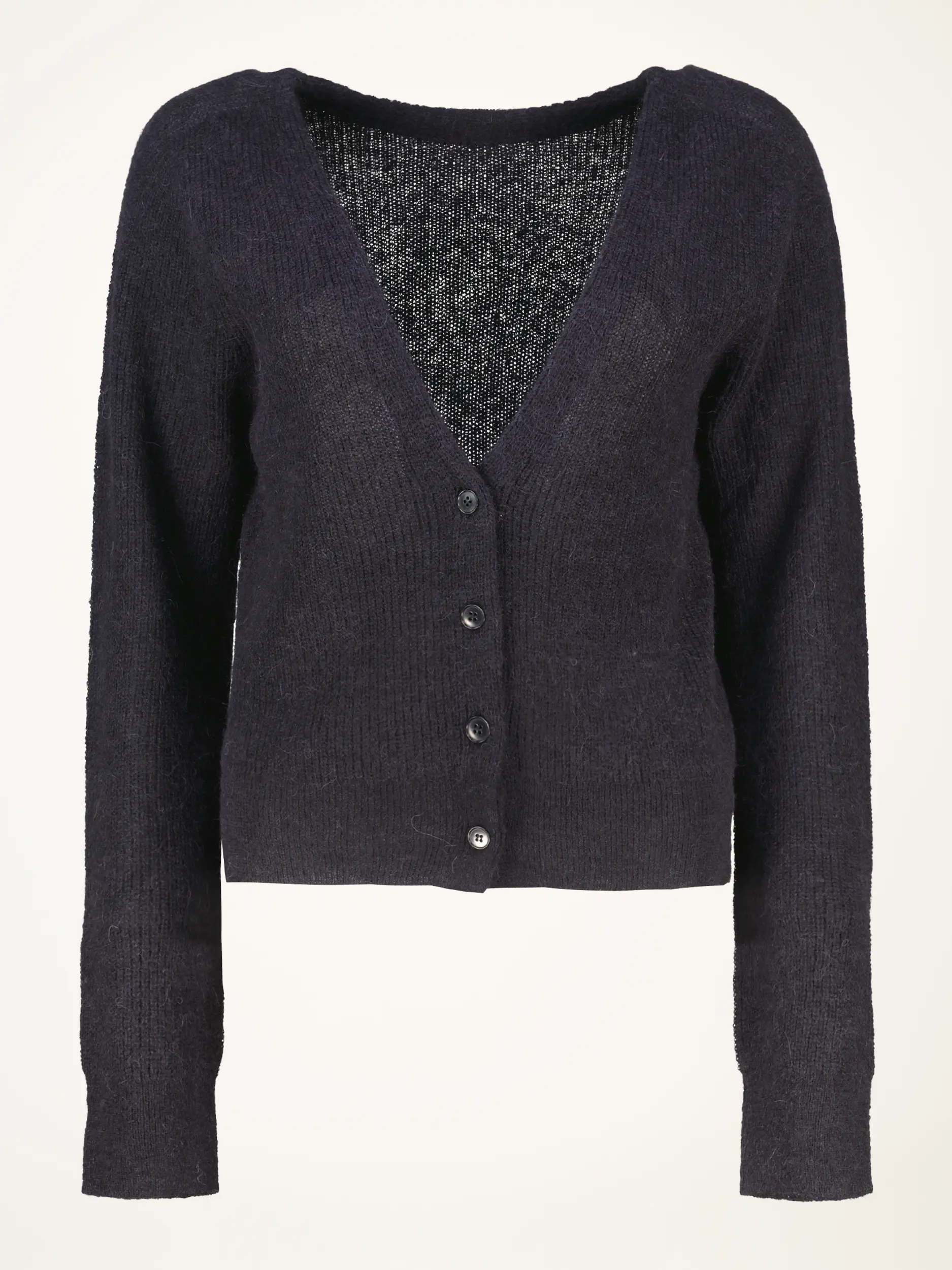 Strickjacke 'Gertija' langarm - Artikelansicht - Farbe: Schwarz