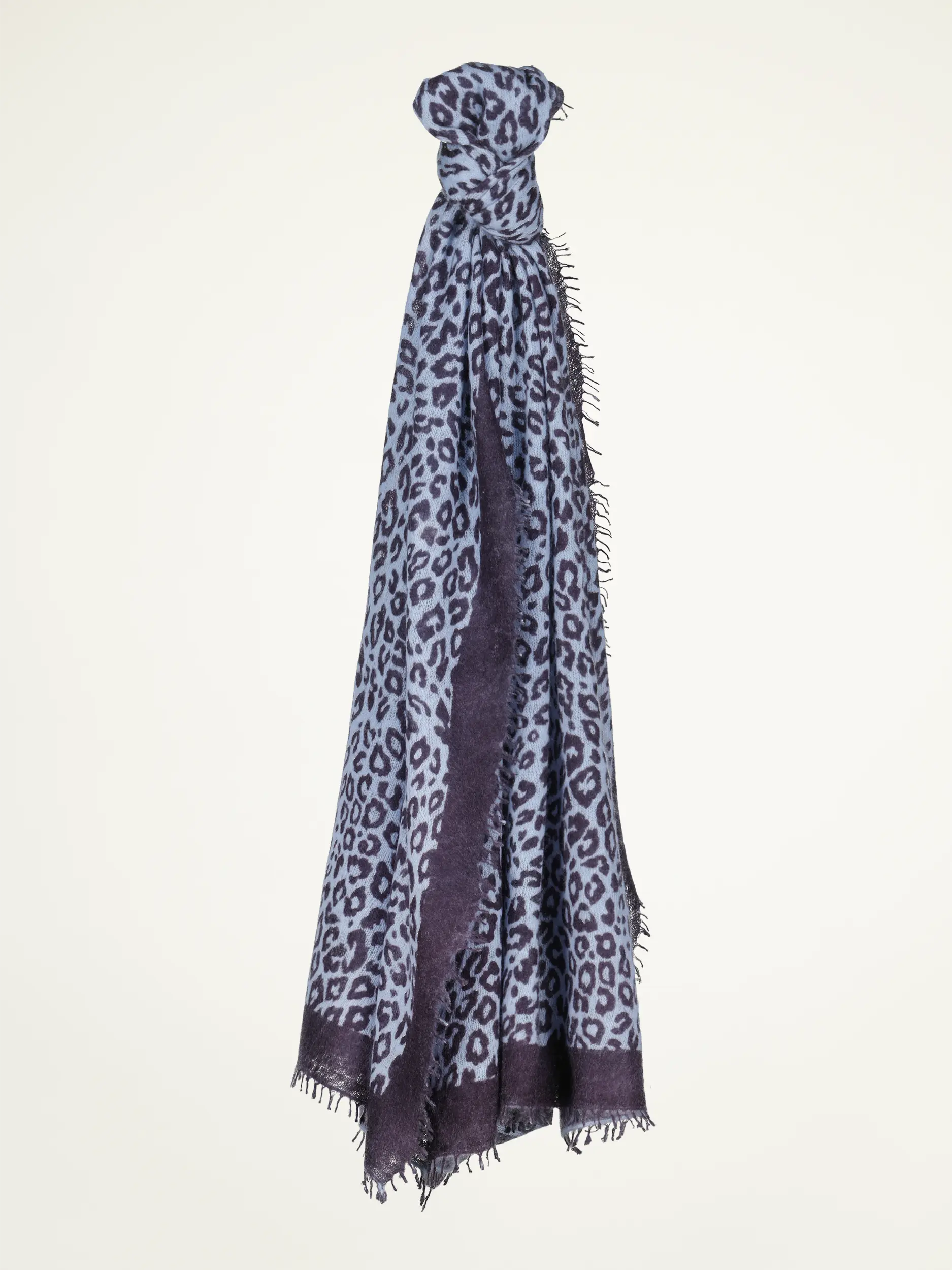 Schal 'Leo Print' - Artikelansicht - Farbe: Blau