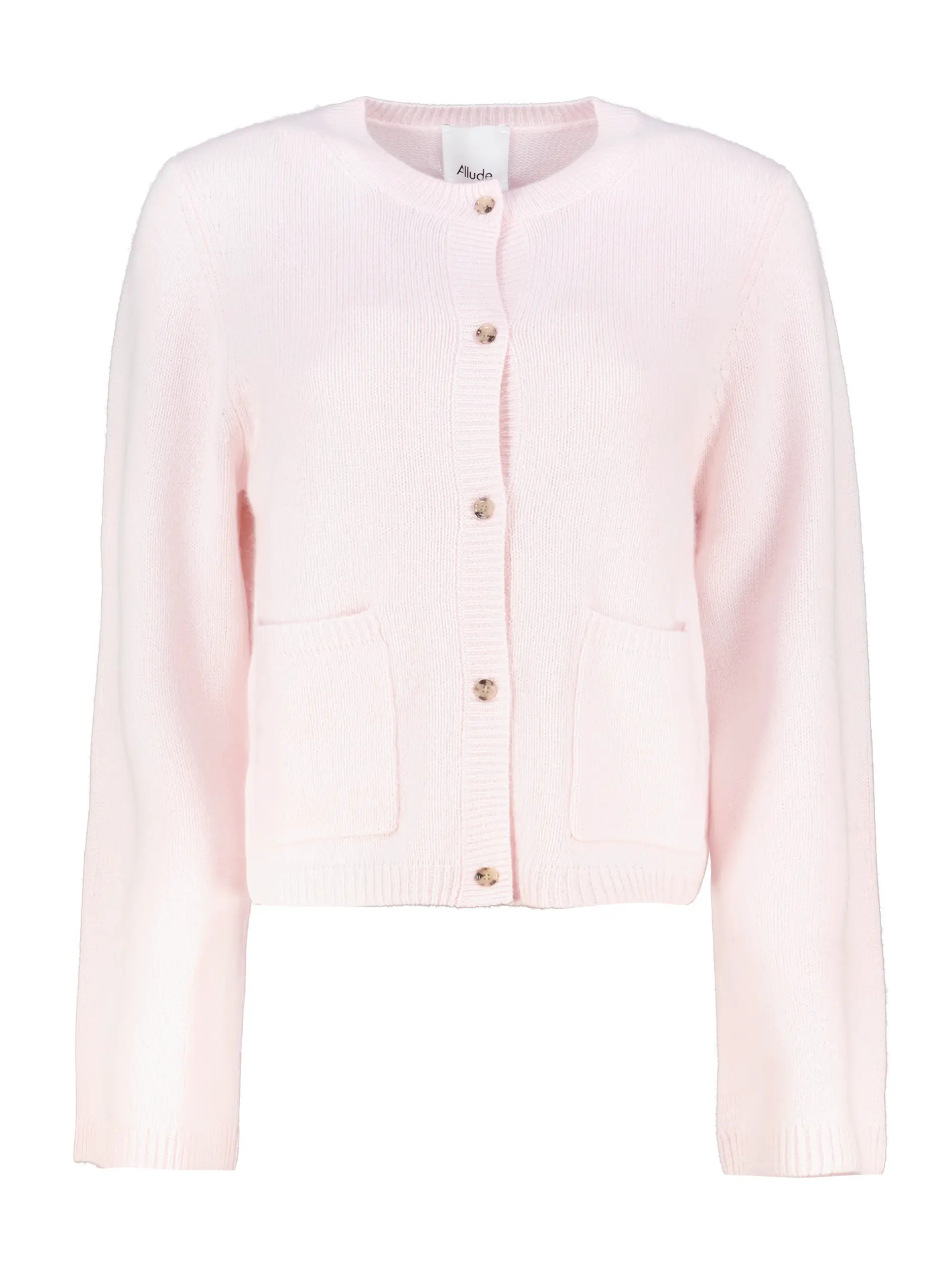 Strickjacke aus Kaschmir - Artikel Vorderseite - Farbe: Rosa&Pink