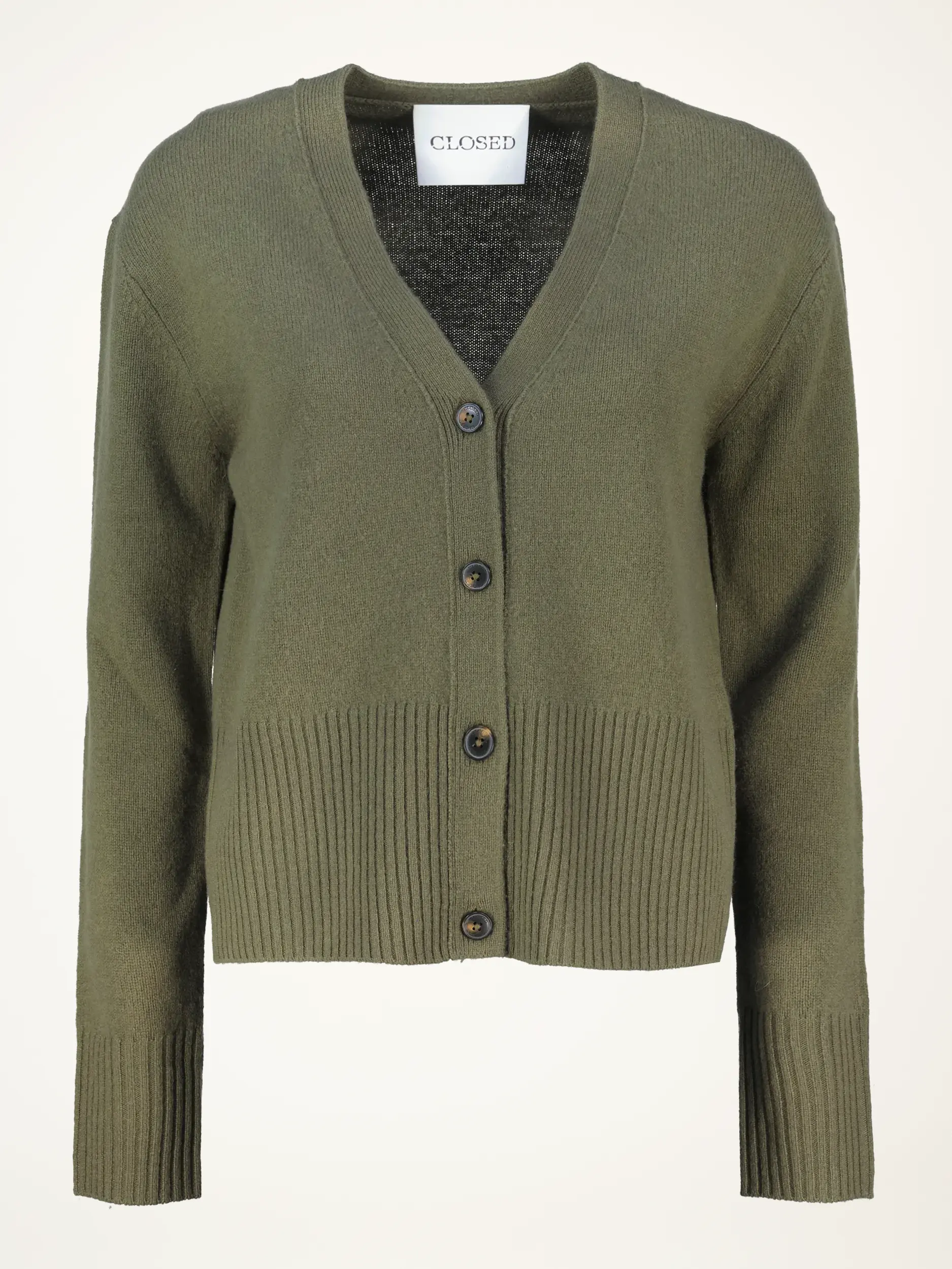 Strickjacke aus Wolle - Artikelansicht - Farbe: Grün Strickjacke aus Wolle - Artikelansicht - Farbe: Grün