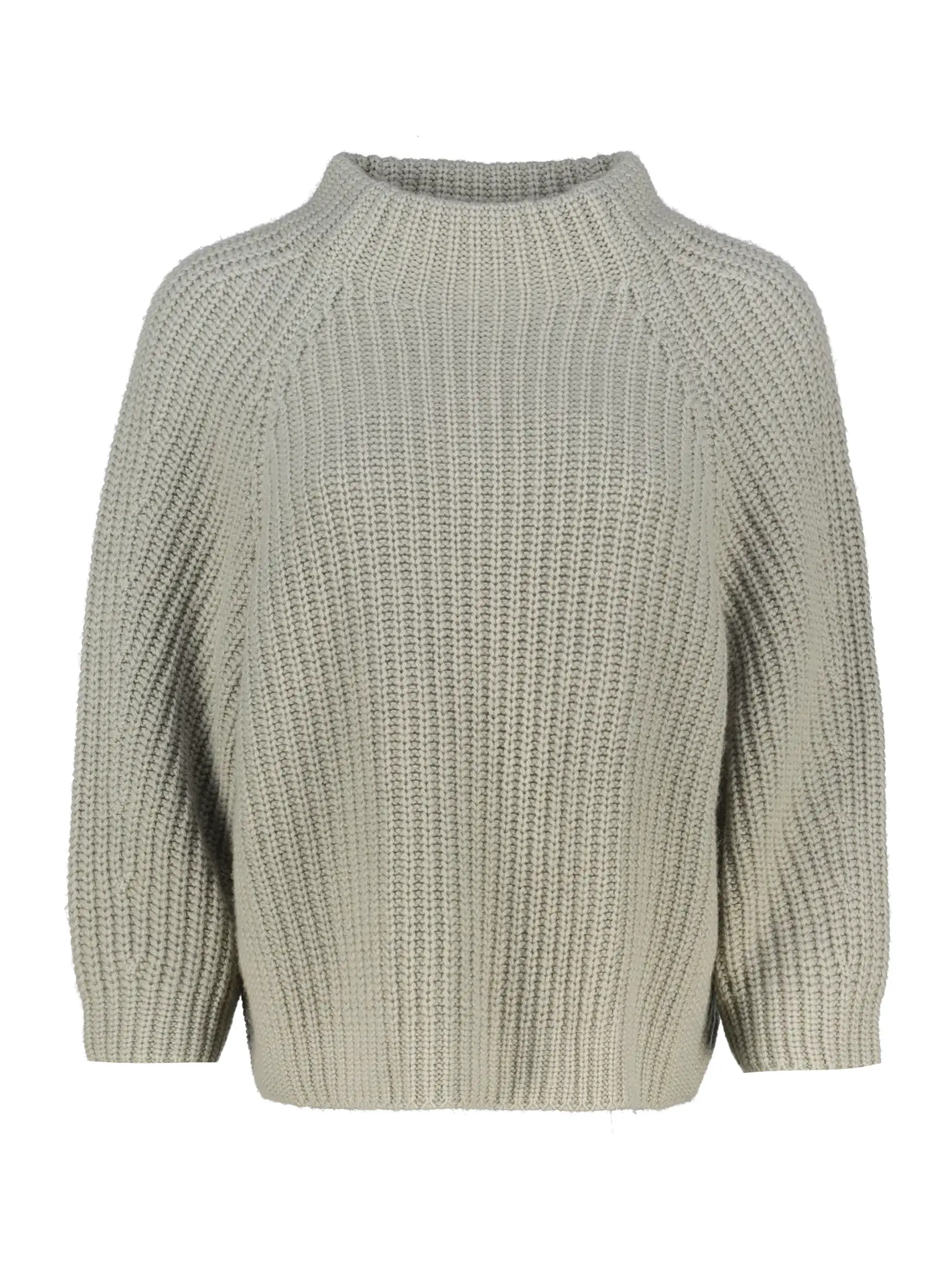 Pullover 'Fallou' aus Kaschmir langarm - Artikel Vorderseite - Farbe: Grün