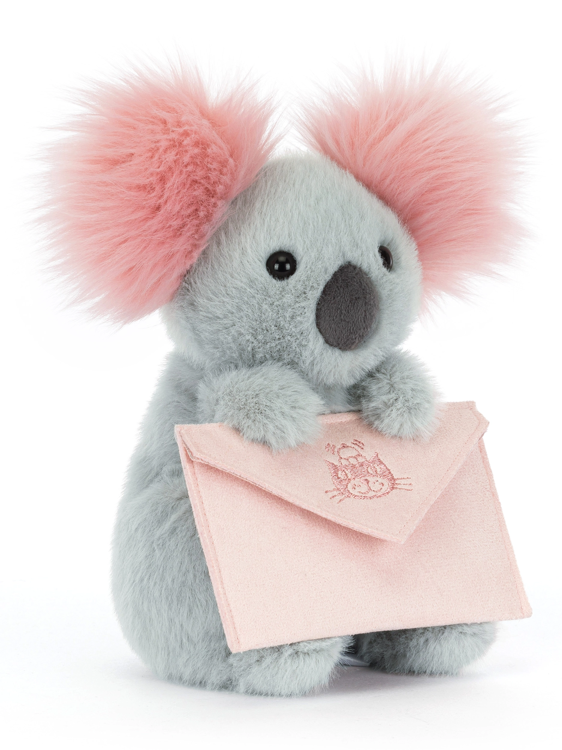 Jellycat Stofftier 'Koala with Message' - Artikel Vorderseite - Farbe: Grau