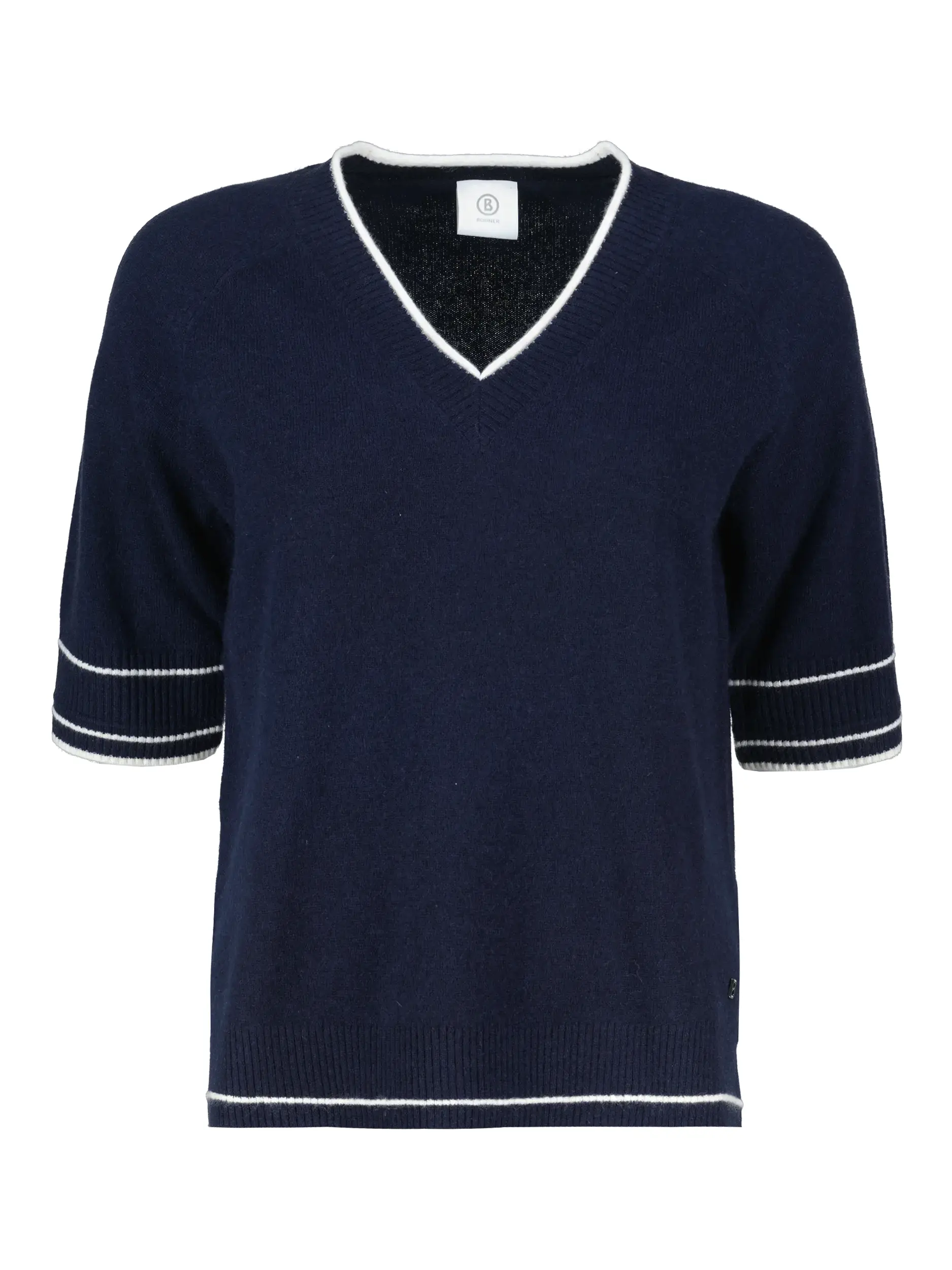 Pullover 'Chiri' aus Wolle 3/4-Arm - Artikel Vorderseite - Farbe: Blau