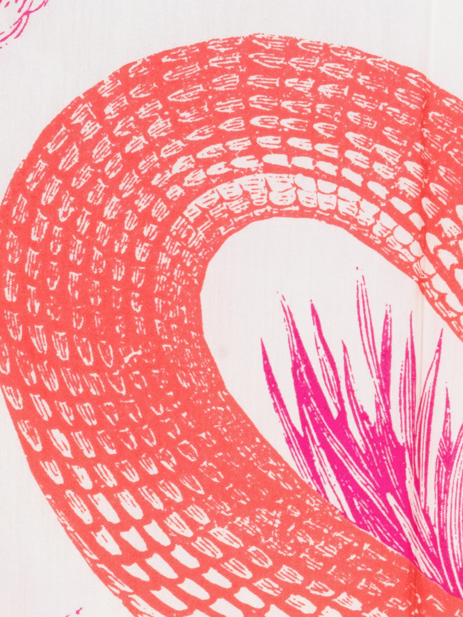 Tuch 'Garden Eden' aus Seide - Artikel weitere Detailansicht 1 - Farbe: Rot