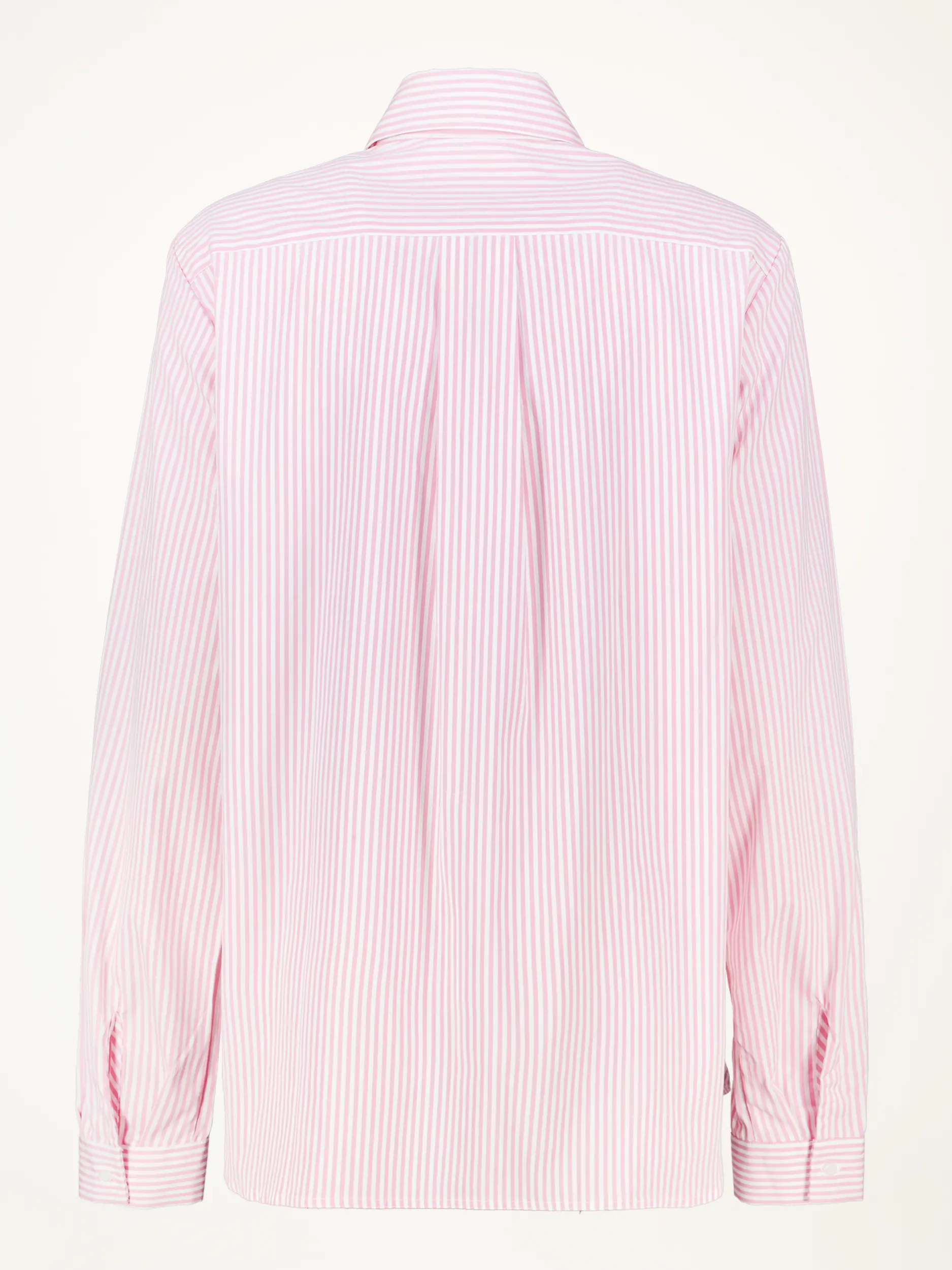 Gestreifte Baumwollbluse  - Artikel Rückseite - Farbe: Rosa&Pink