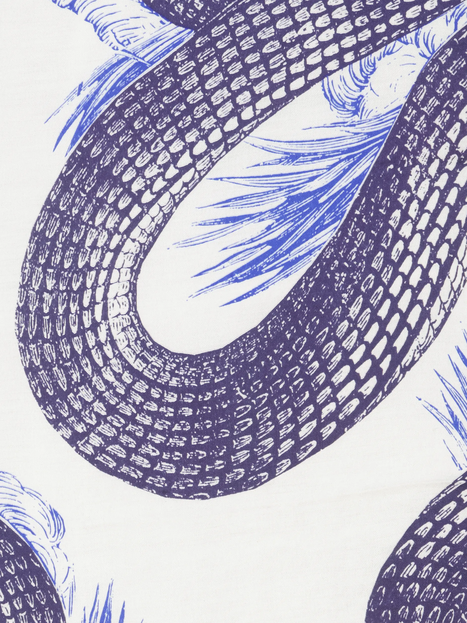 Tuch 'Garden Eden' aus Seide - Artikel weitere Detailansicht 1 - Farbe: Blau