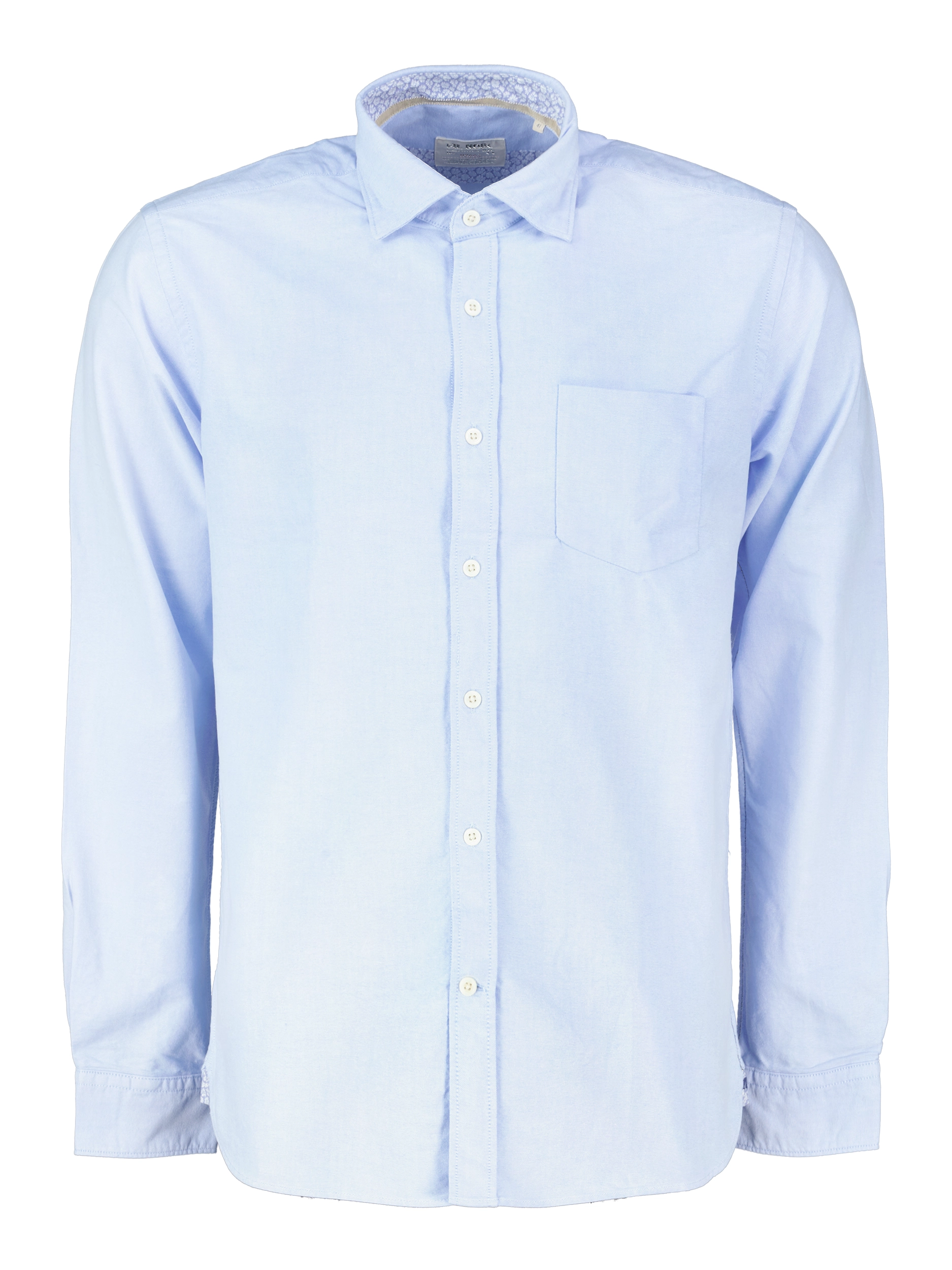 Hemd mit Button-Down-Kragen langarm - Artikel Vorderseite - Farbe: Blau