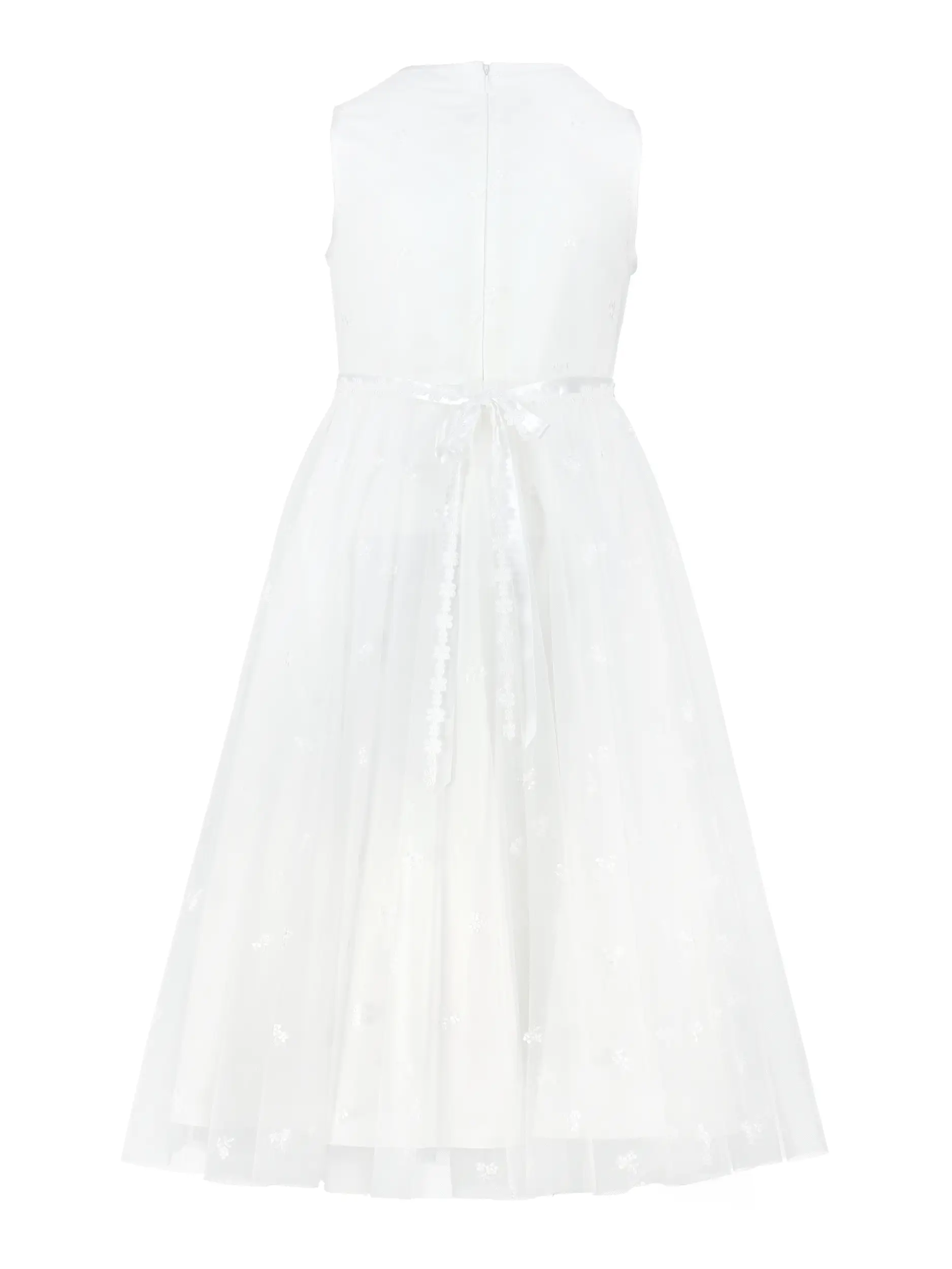 Mädchen Kommunionkleid  - Artikel Rückseite - Farbe: Creme