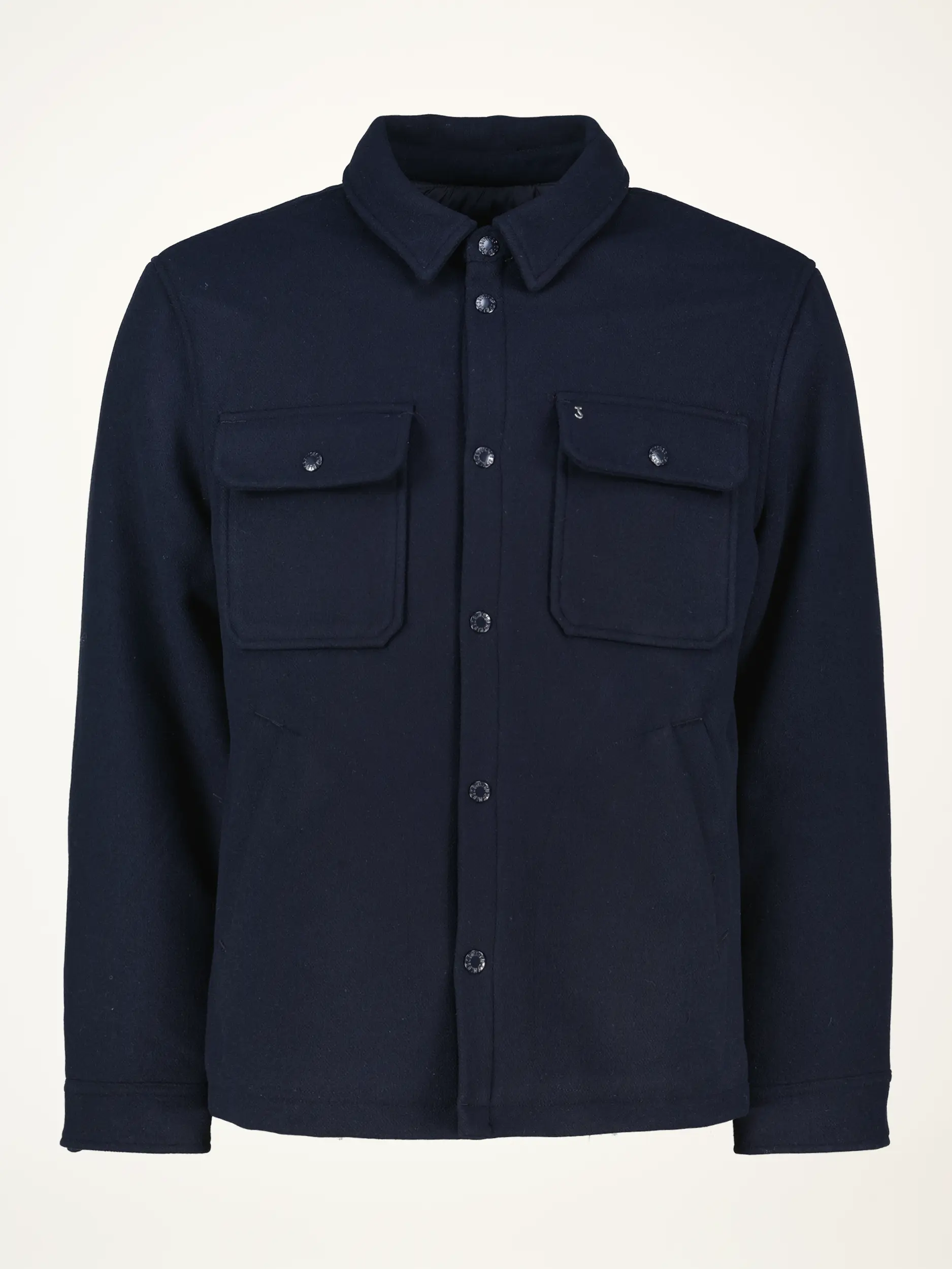 Overshirt mit Kentkragen langarm - Artikelansicht - Farbe: Blau
