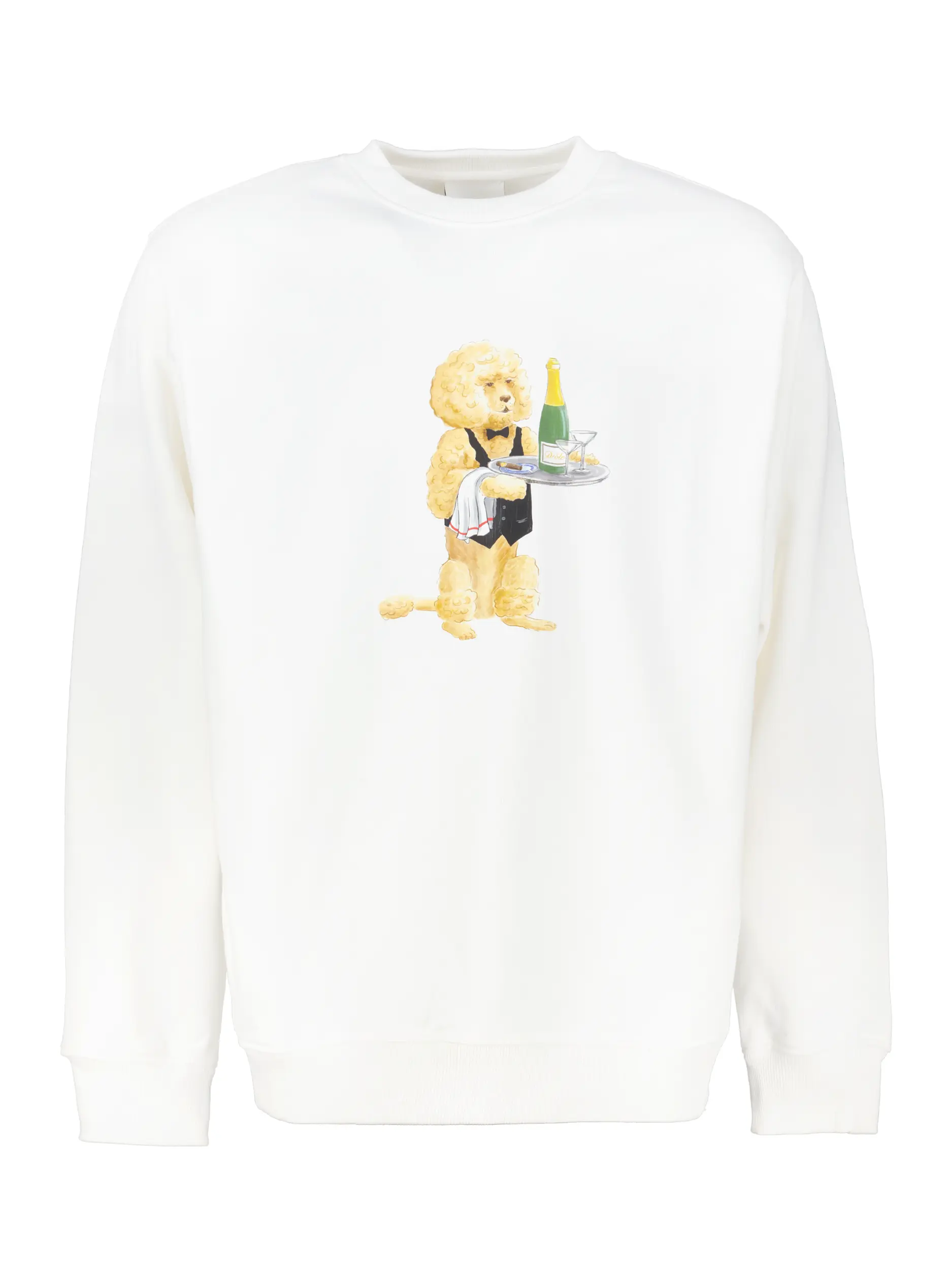Sweatshirt 'Poodle' - Artikel Vorderseite - Farbe: Beige