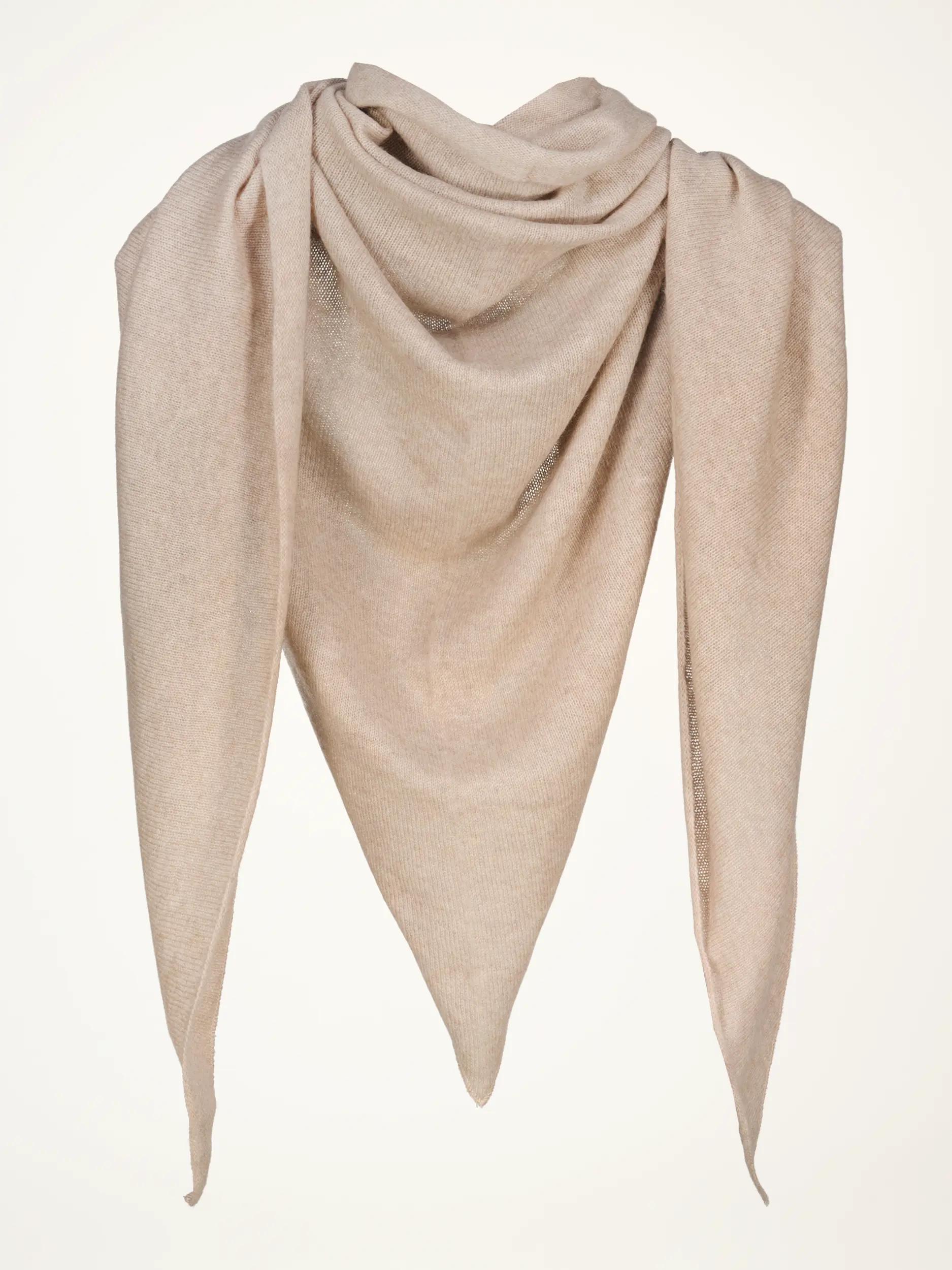 Dreieckstuch aus Kaschmir - Artikelansicht - Farbe: Beige