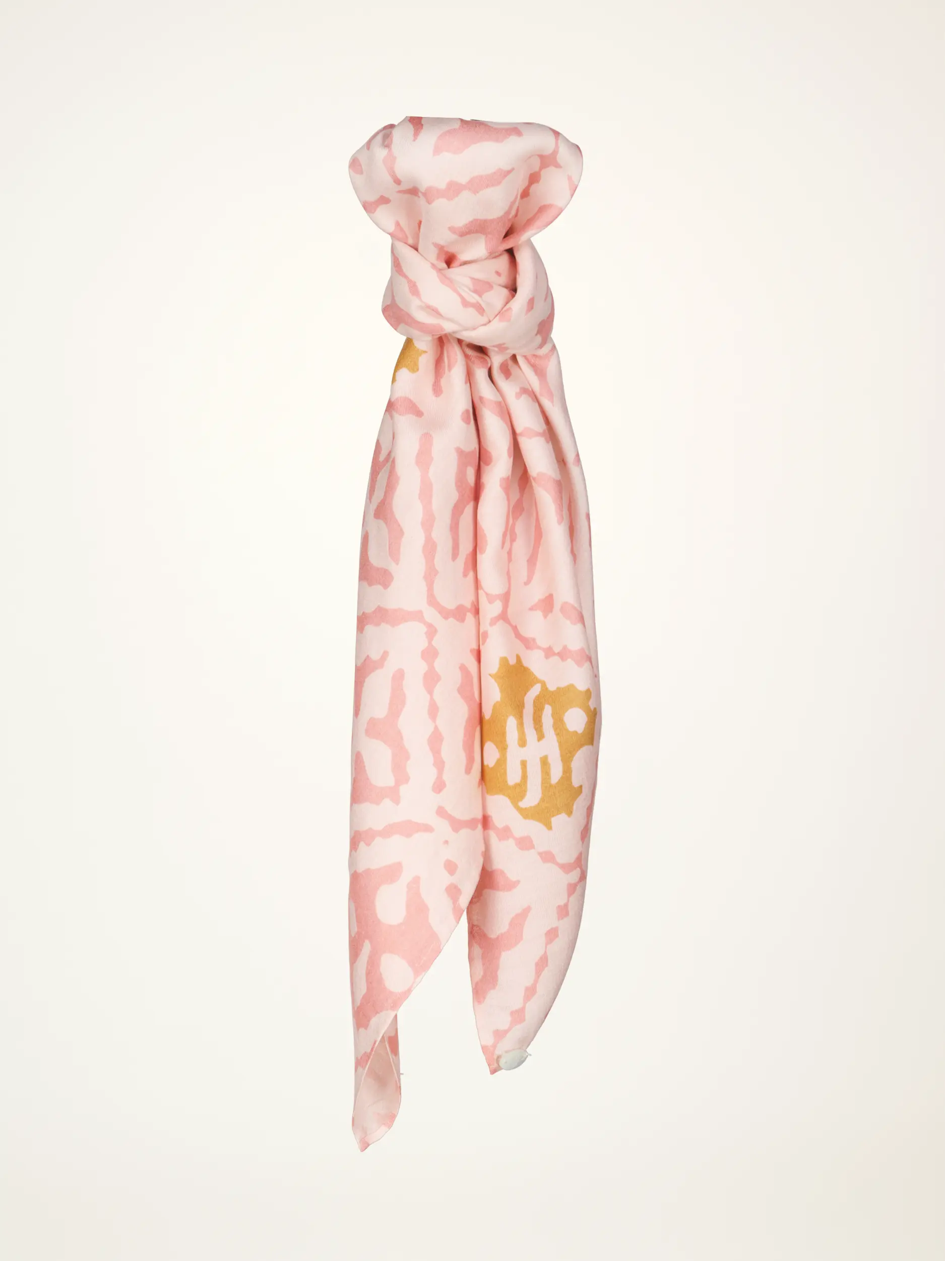 Gemustertes Tuch 'Eyes of Marrakesh' aus Seide - Artikelansicht - Farbe: Rosa&Pink