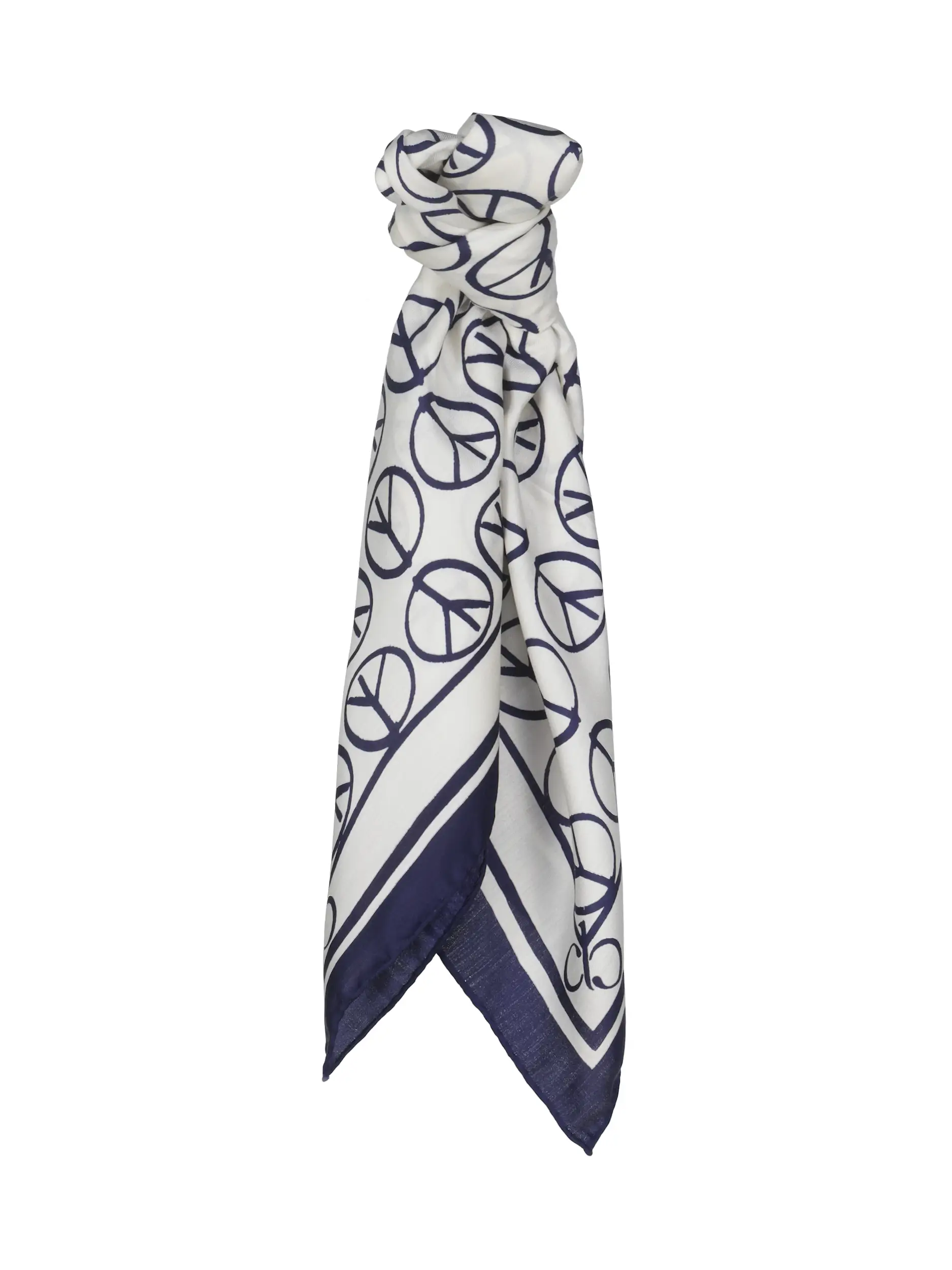 Tuch aus Seide  - Artikel Vorderseite - Farbe: Blau