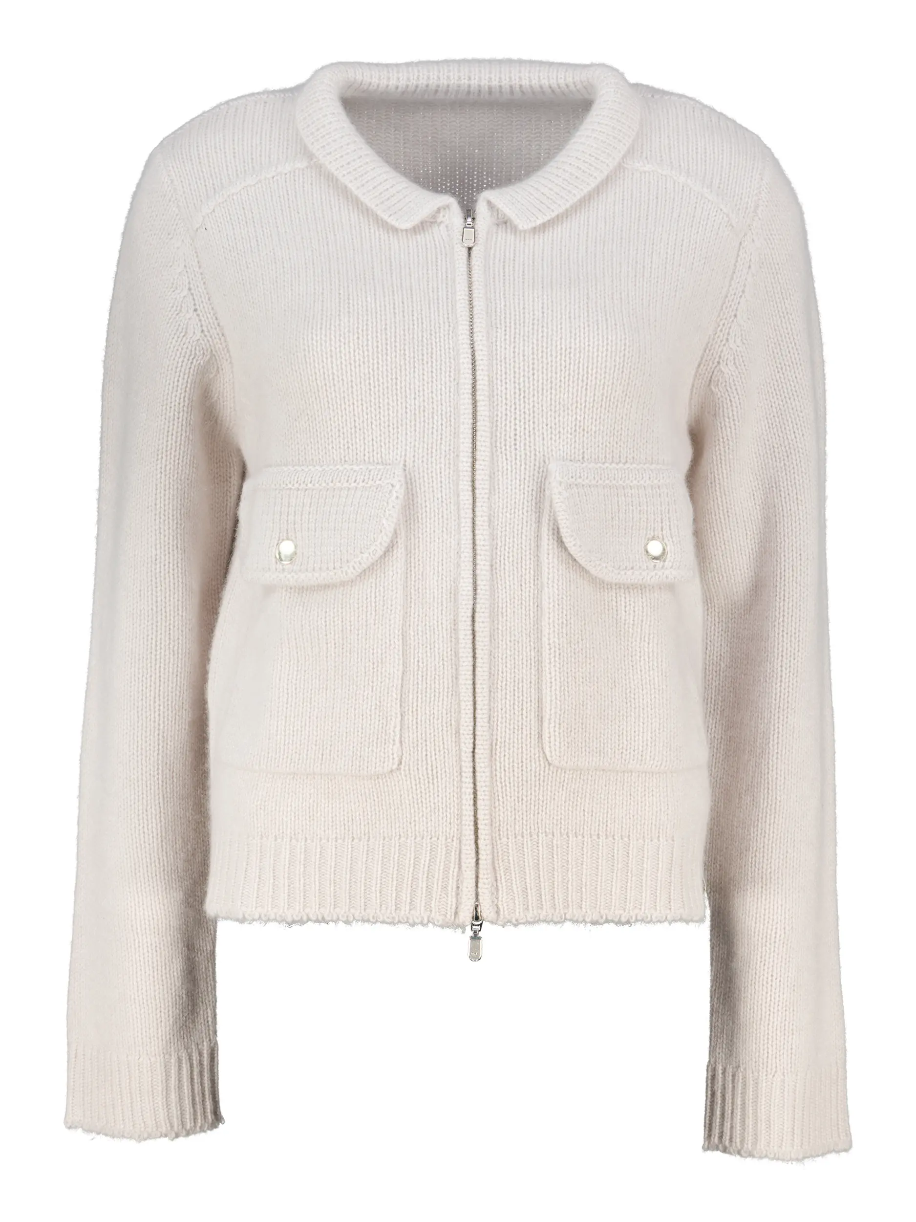 Strickjacke aus Kaschmir - Artikel Vorderseite - Farbe: Beige