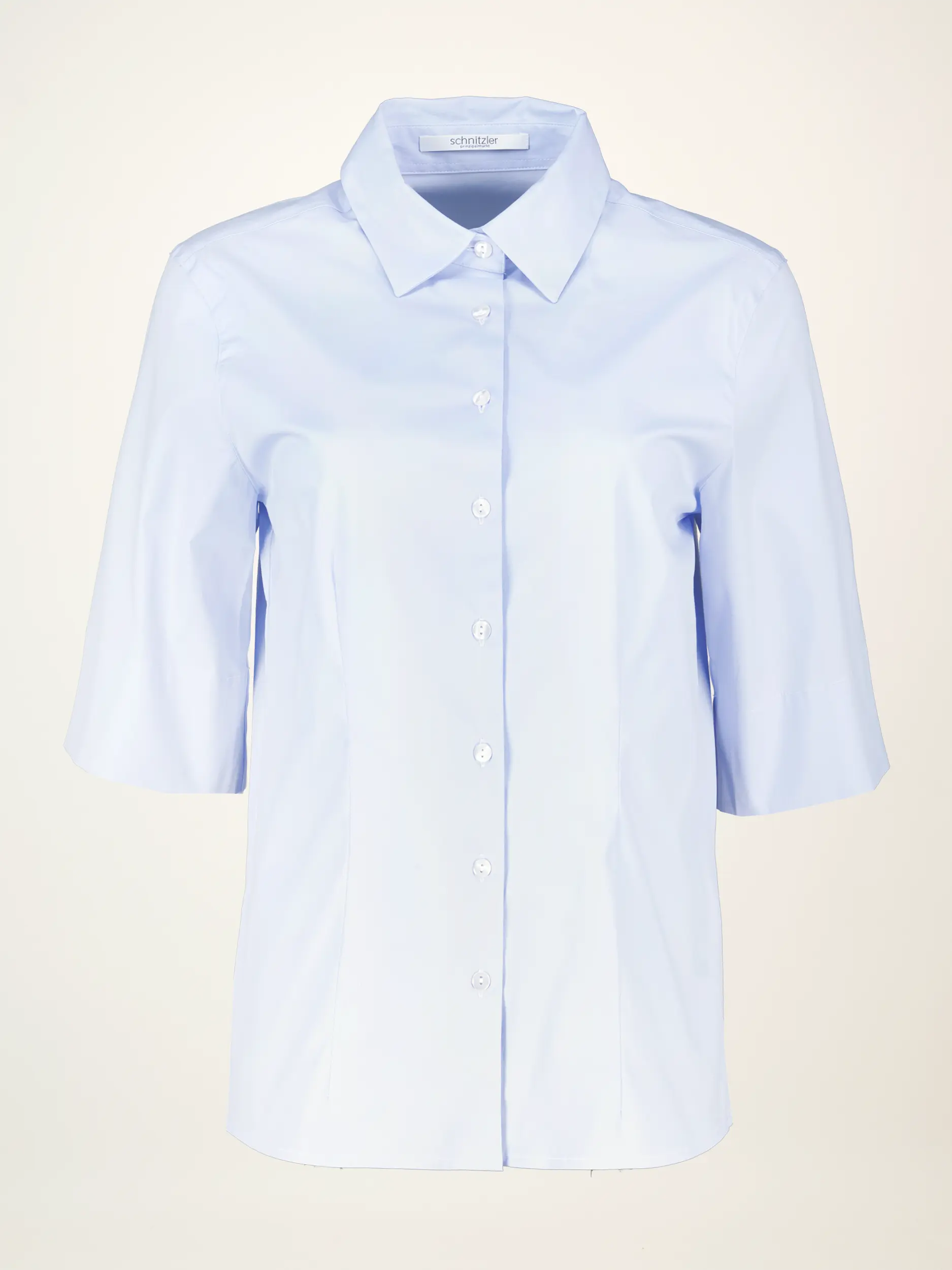 Baumwollbluse 3/4-Arm - Artikelansicht - Farbe: Blau