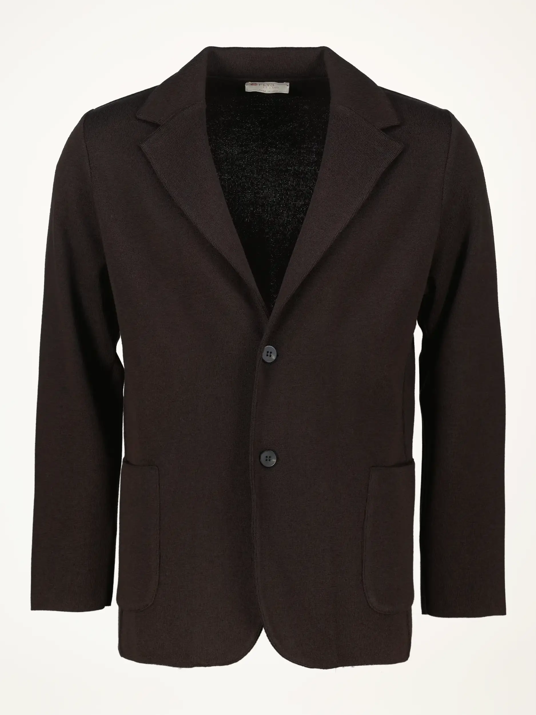 Stricksakko aus Wolle - Artikelansicht - Farbe: Braun