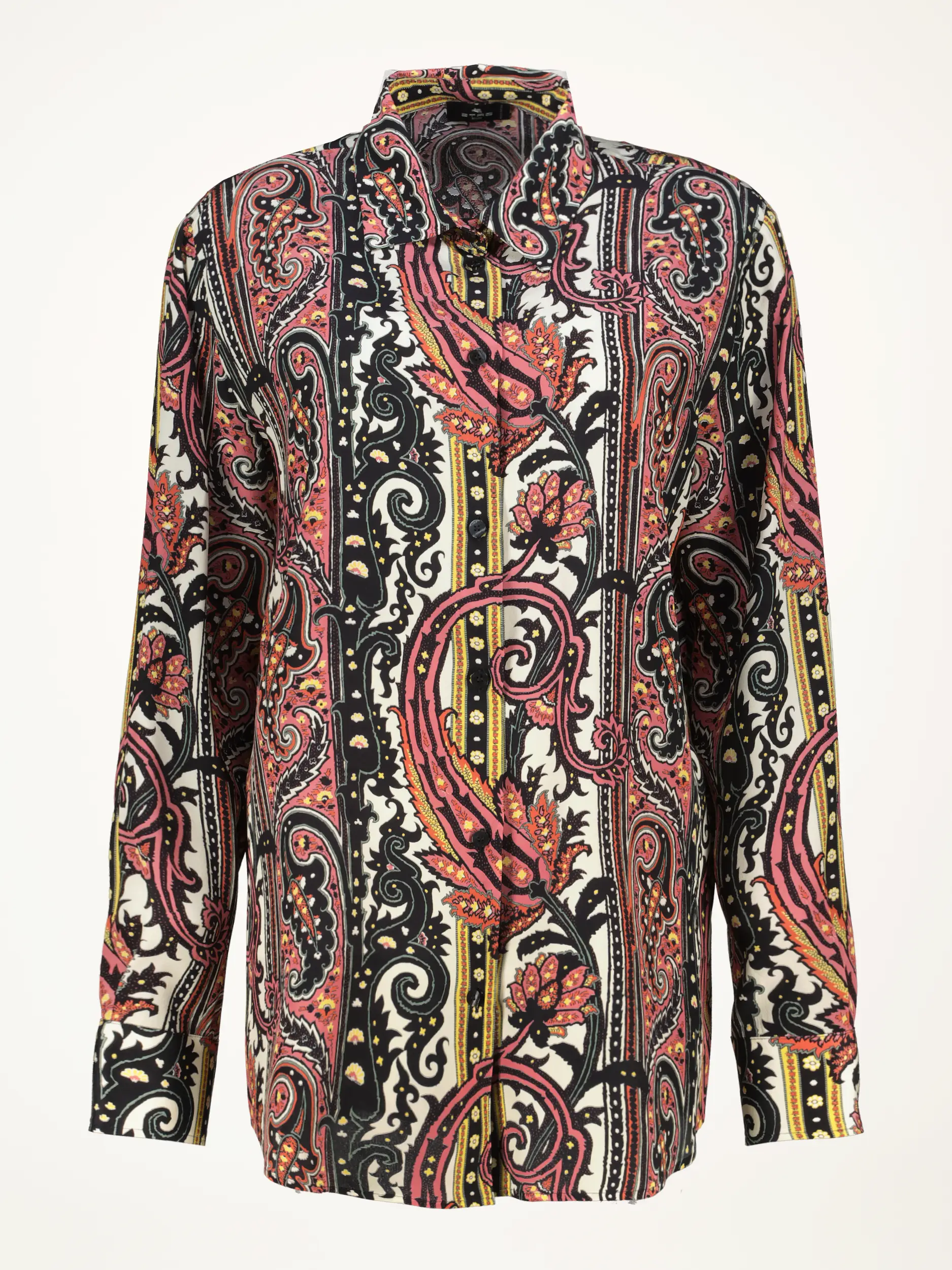 Seidenbluse langarm - Artikelansicht - Farbe: Rot