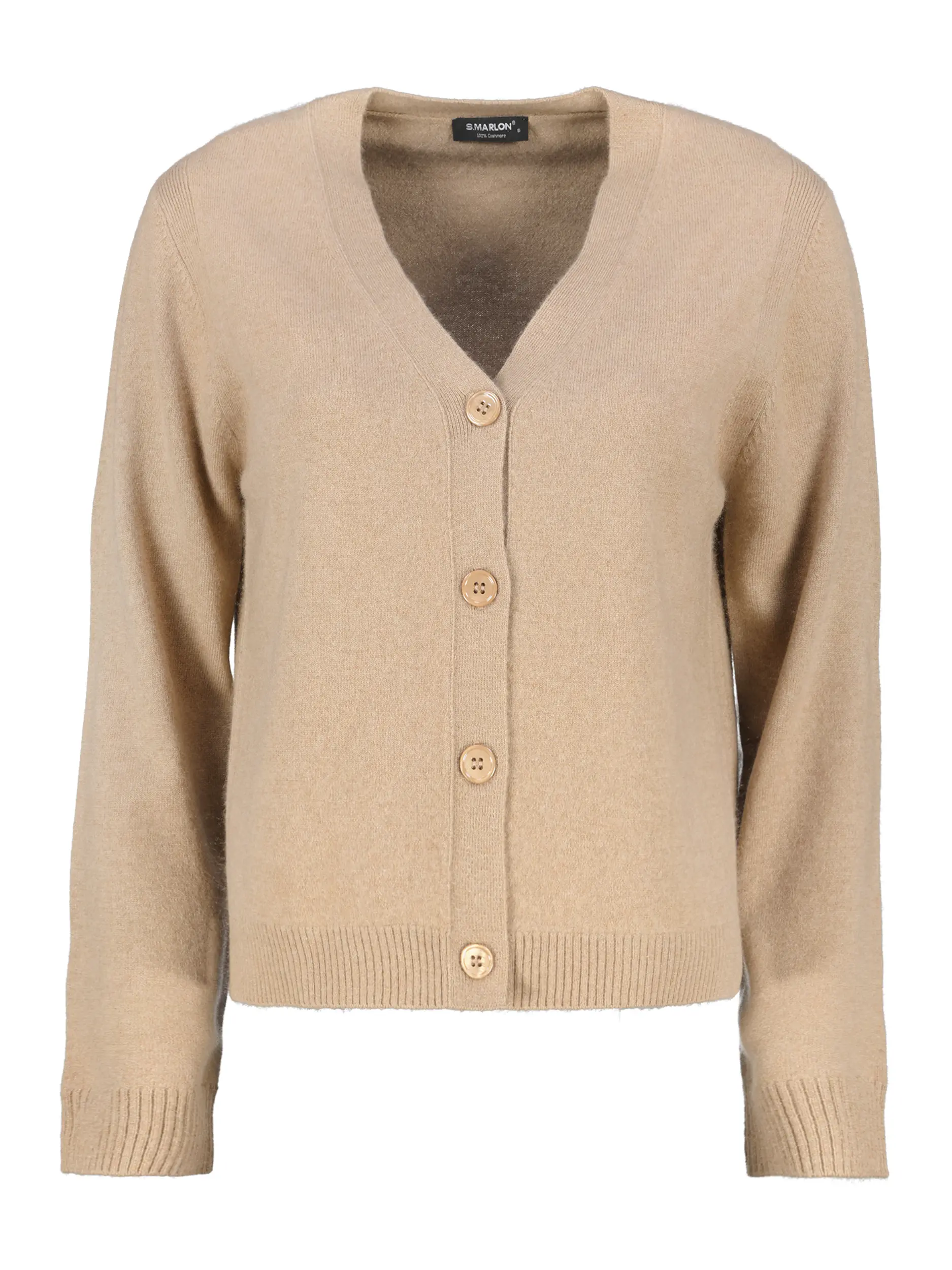 Strickjacke aus Kaschmir - Artikel Vorderseite - Farbe: Braun
