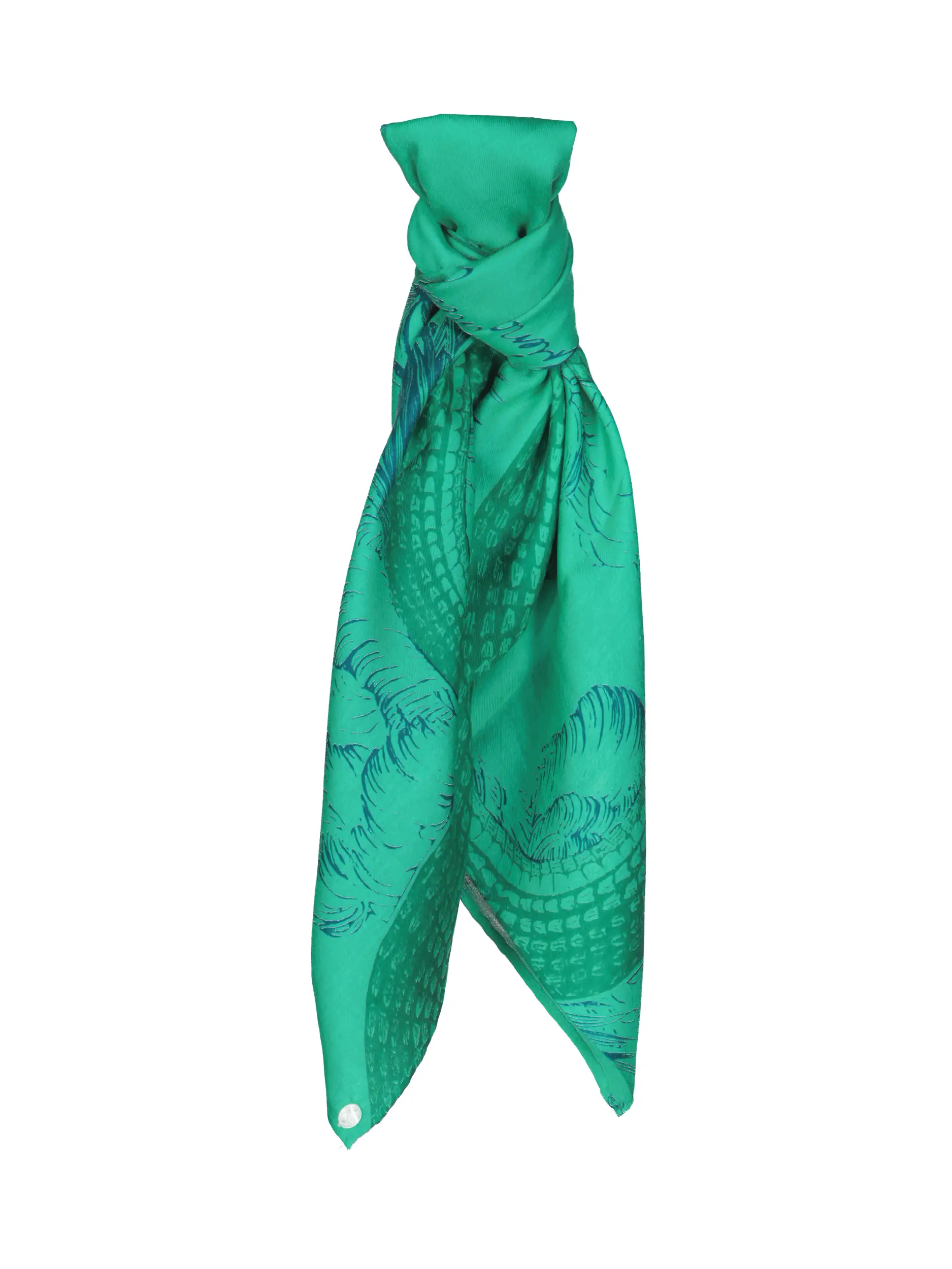 Tuch 'Garden Eden' aus Seide - Artikel Vorderseite - Farbe: Grün